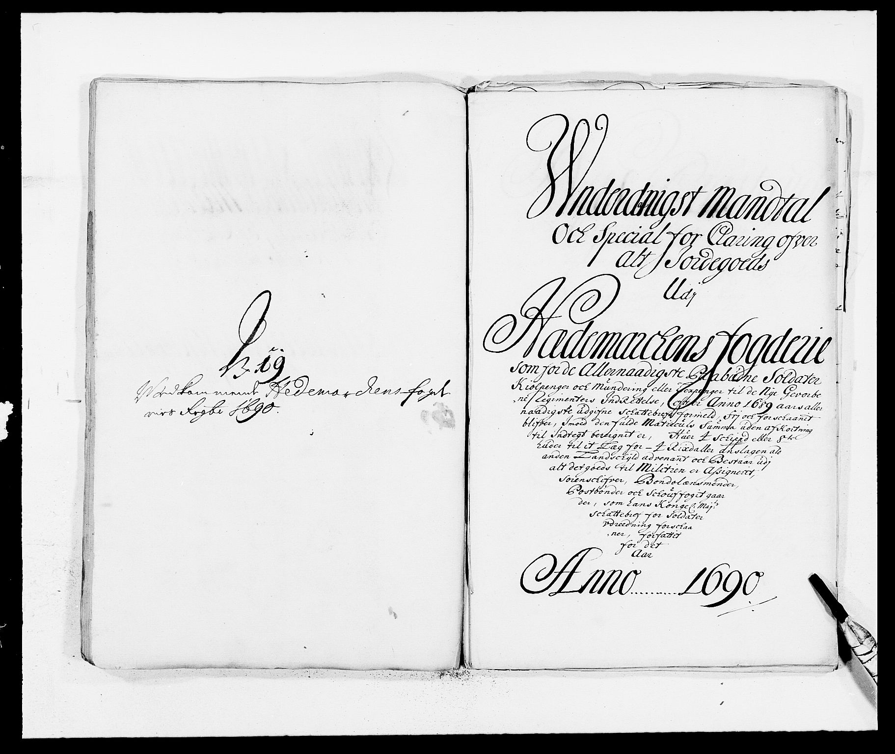 Rentekammeret inntil 1814, Reviderte regnskaper, Fogderegnskap, AV/RA-EA-4092/R16/L1031: Fogderegnskap Hedmark, 1689-1692, s. 288