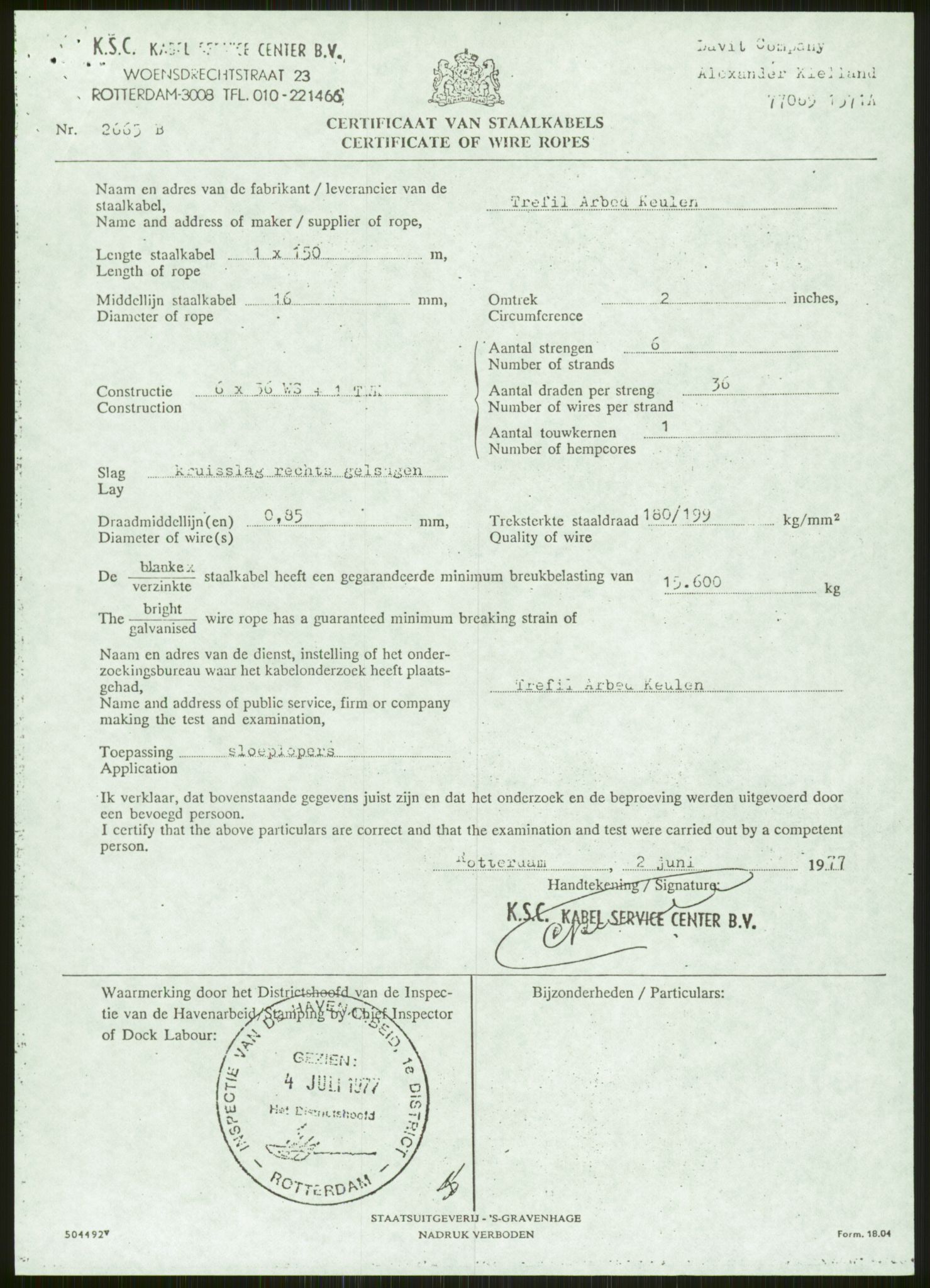 Justisdepartementet, Granskningskommisjonen ved Alexander Kielland-ulykken 27.3.1980, AV/RA-S-1165/D/L0006: A Alexander L. Kielland (Doku.liste + A3-A6, A11-A13, A18-A20-A21, A23, A31 av 31)/Dykkerjournaler, 1980-1981, s. 22