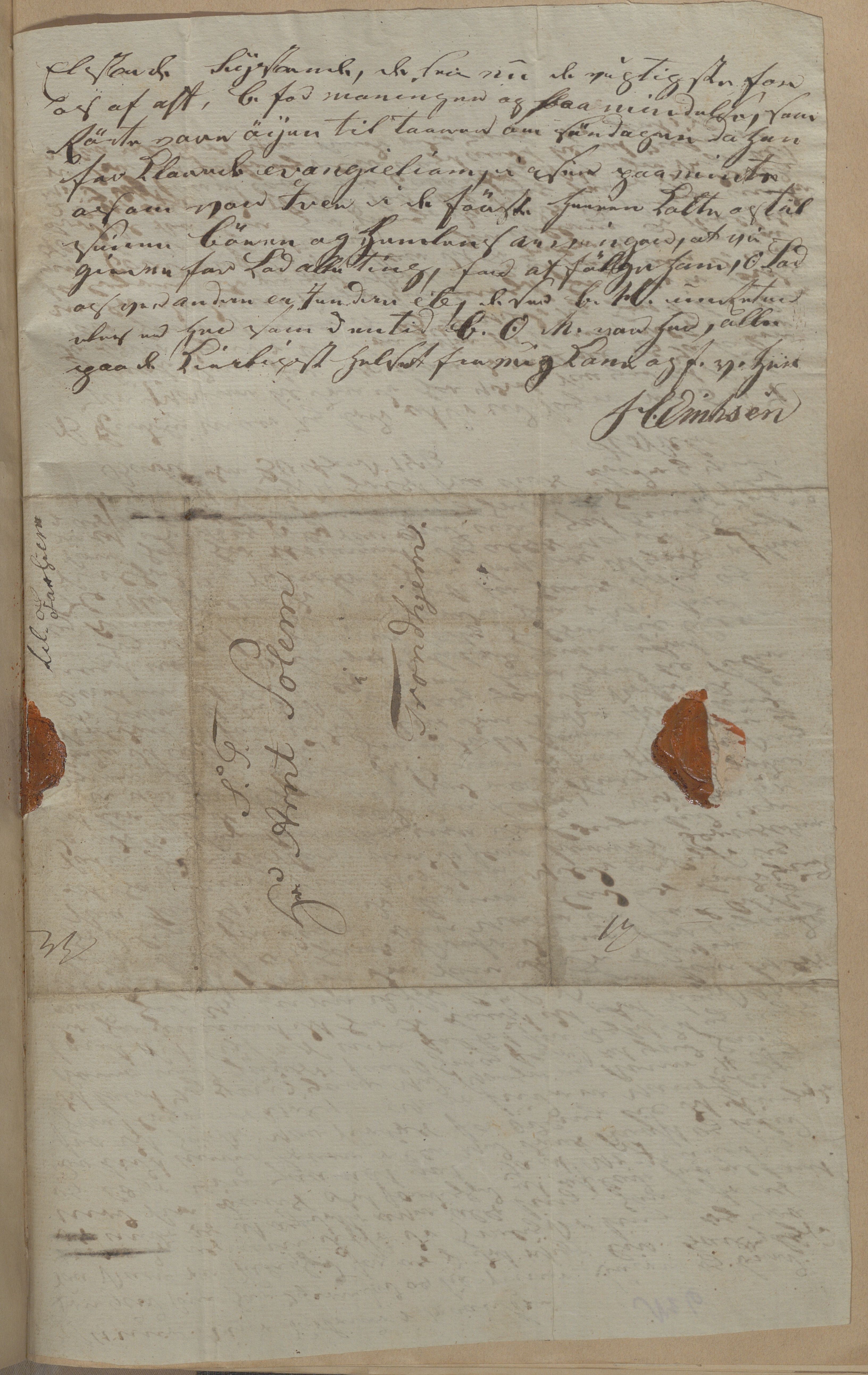 Heggtveitsamlingen, TMF/A-1007/H/L0050: Innbundne brev, Ms A, med innlagt registratur. , 1800-1850