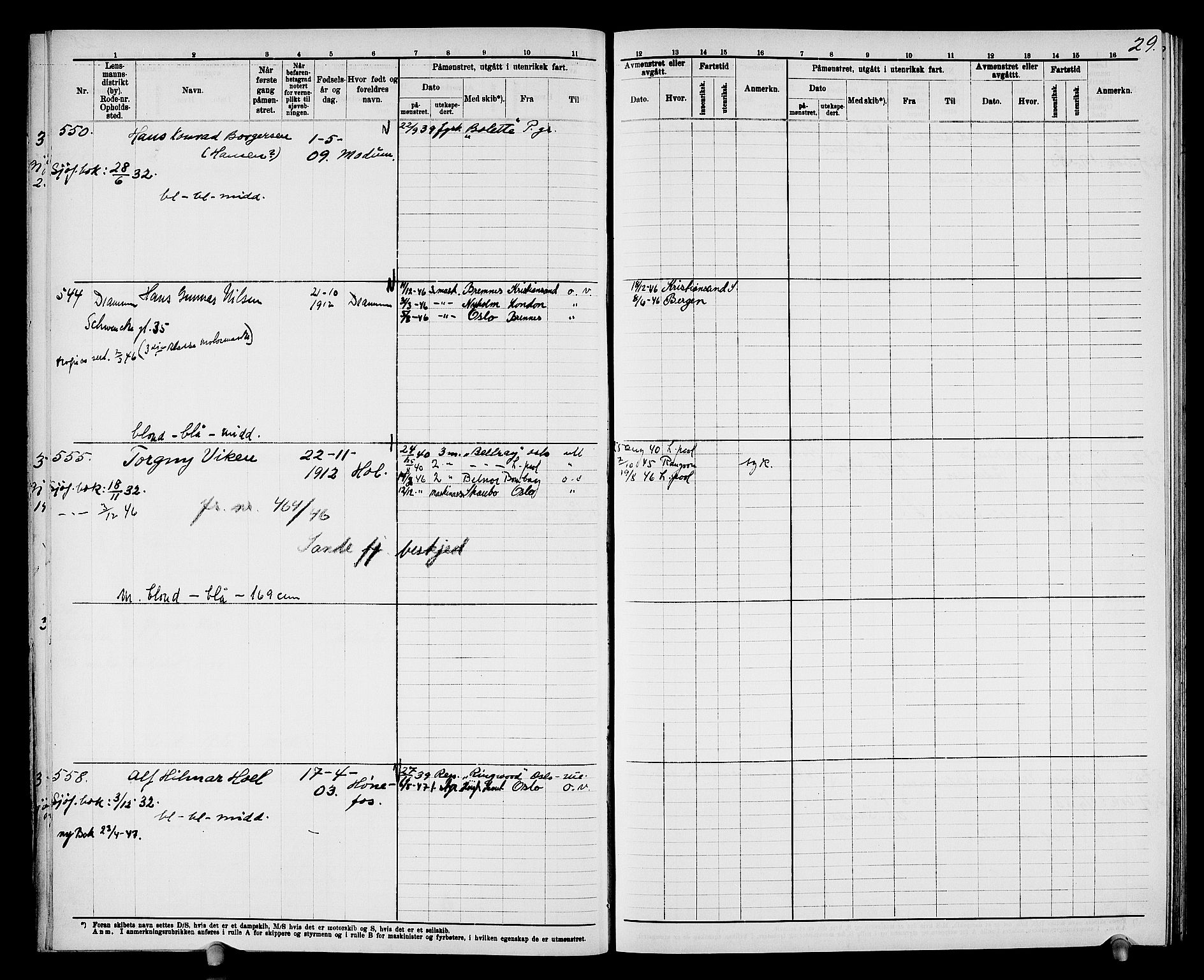 Drammen innrulleringsdistrikt, SAKO/A-781/F/Fd/L0004: Maskinist- og fyrbøterrulle, 1904-1948, s. 35