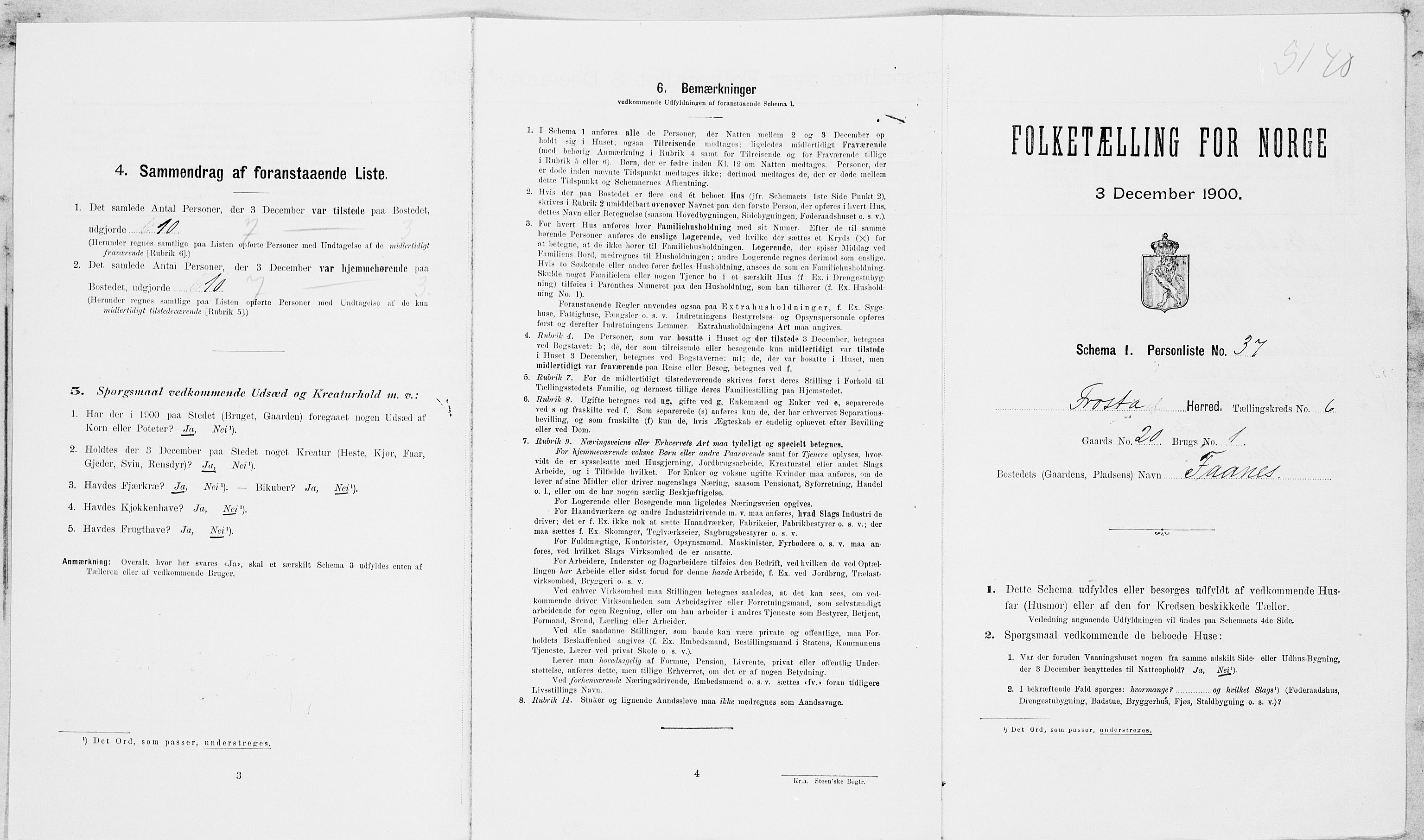 SAT, Folketelling 1900 for 1717 Frosta herred, 1900, s. 803