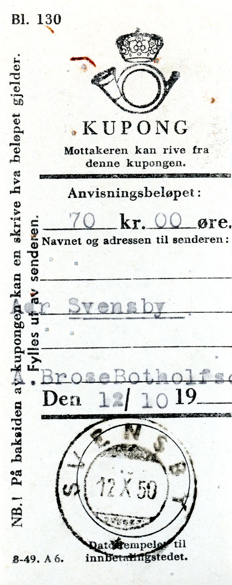 Vardø Fiskersamvirkelag, VAMU/A-0037/D/Da/L0004: Korrespondanse Ko-Ma, 1945-1950