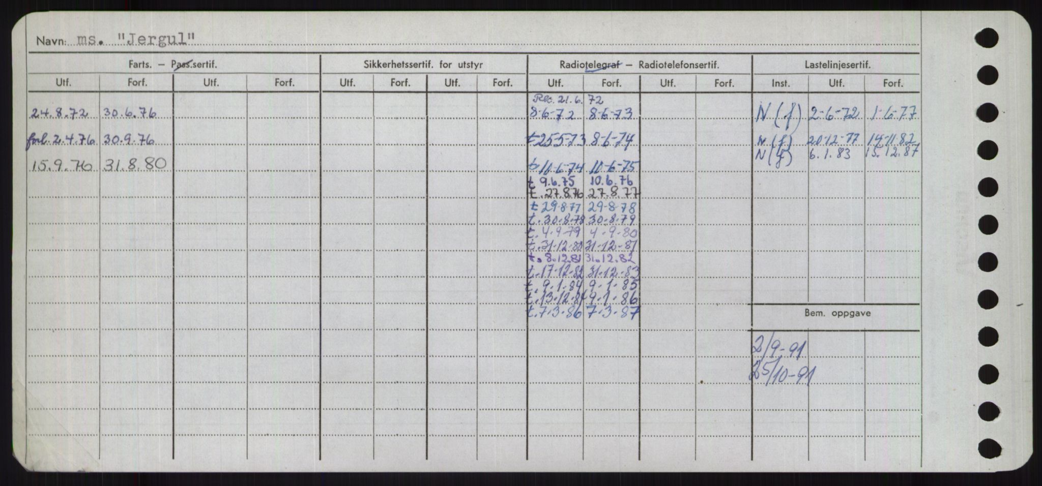 Sjøfartsdirektoratet med forløpere, Skipsmålingen, RA/S-1627/H/Ha/L0003/0001: Fartøy, Hilm-Mar / Fartøy, Hilm-Kol, s. 478