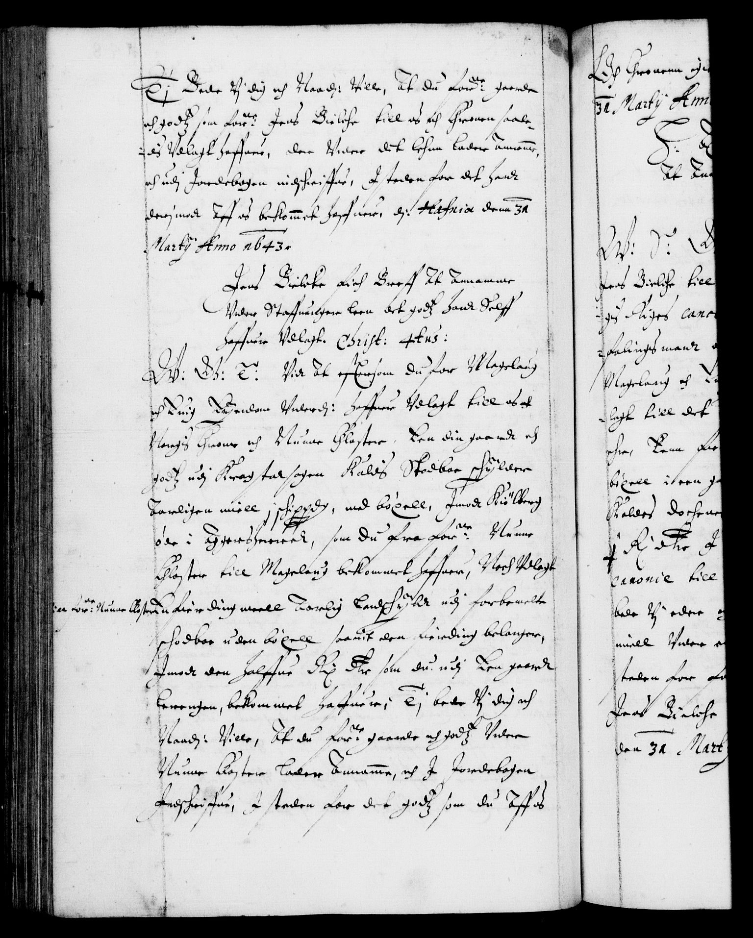 Danske Kanselli 1572-1799, AV/RA-EA-3023/F/Fc/Fca/Fcab/L0007: Norske tegnelser (mikrofilm), 1640-1648, s. 148b
