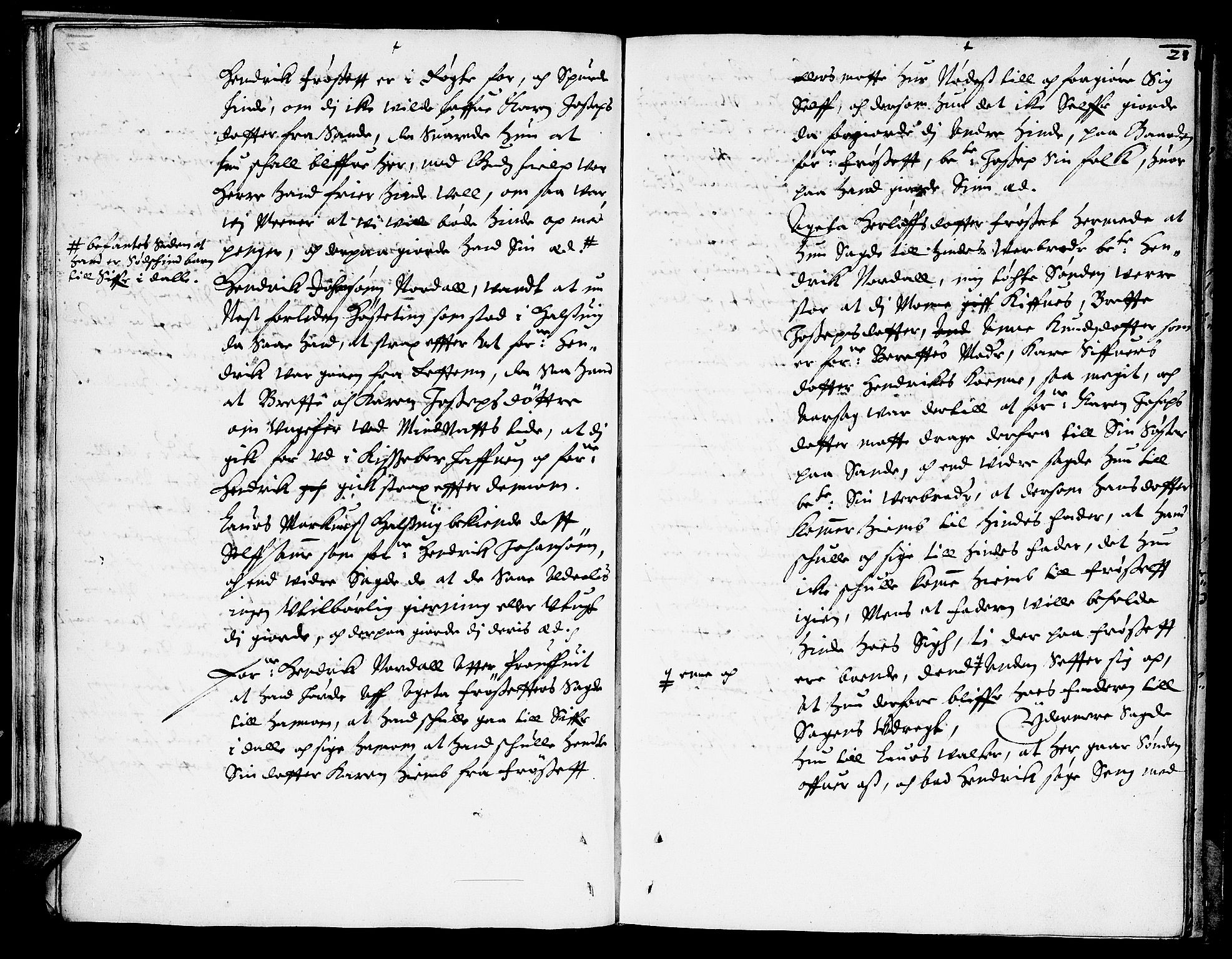 Nordhordland sorenskrivar, AV/SAB-A-2901/1/F/Fa/L0005: Tingbok (justisprotokoll), 1654-1655, s. 27b-28a