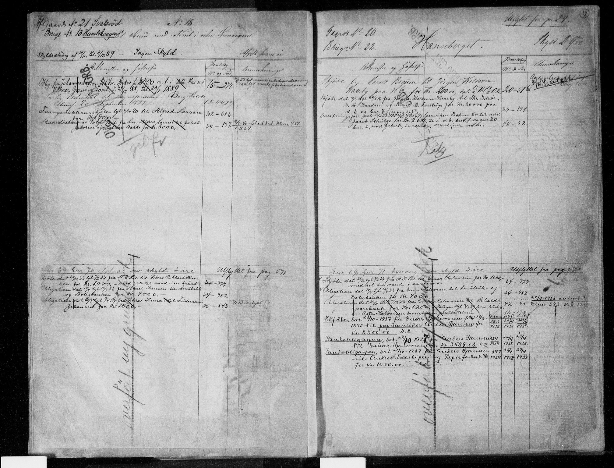 Idd og Marker sorenskriveri, AV/SAO-A-10283/G/Ga/Gac/L0005a: Panteregister nr. II 5a, 1811-1953, s. 36-37