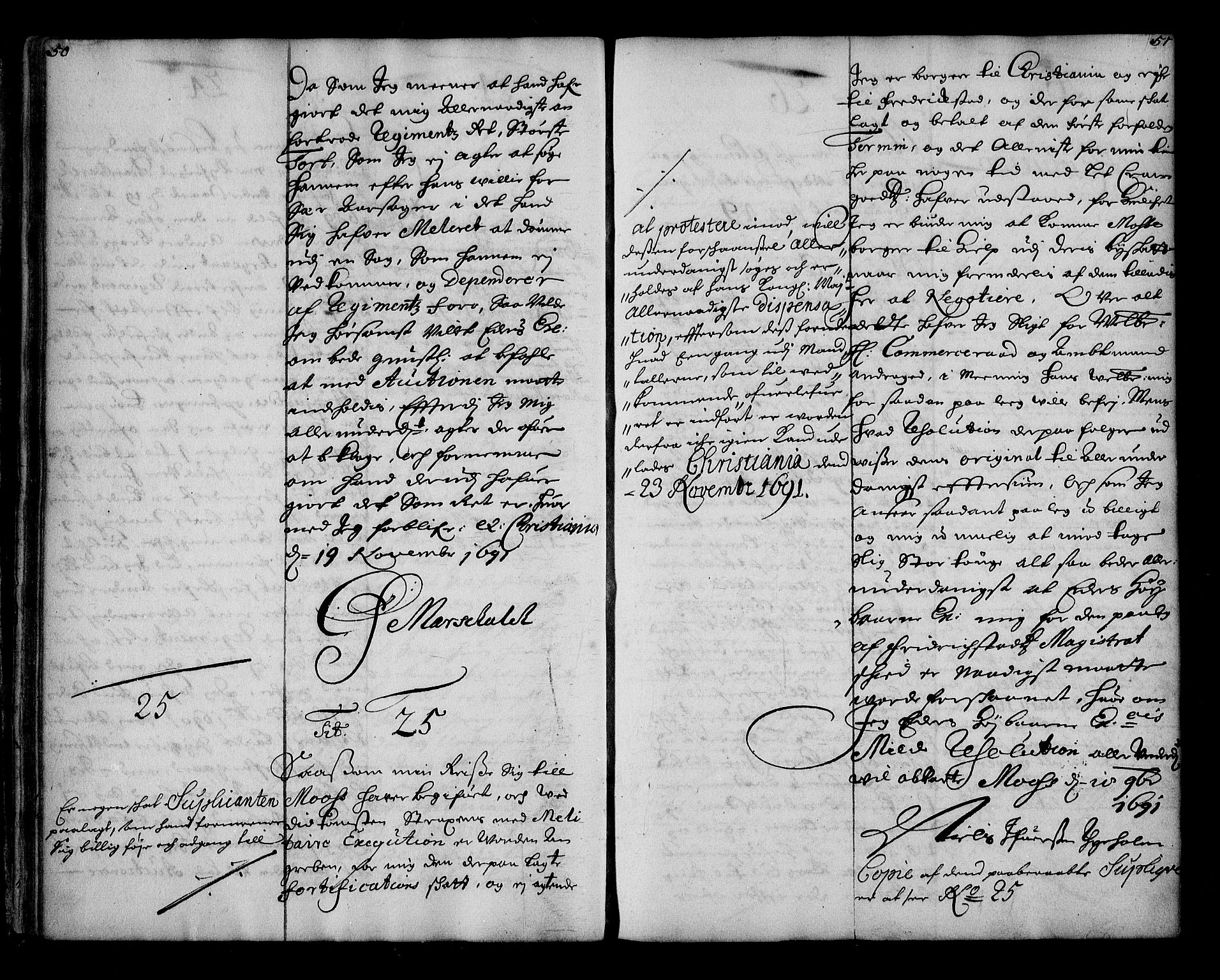 Stattholderembetet 1572-1771, AV/RA-EA-2870/Ae/L0009: Supplikasjons- og resolusjonsprotokoll, 1691-1692, s. 50-51