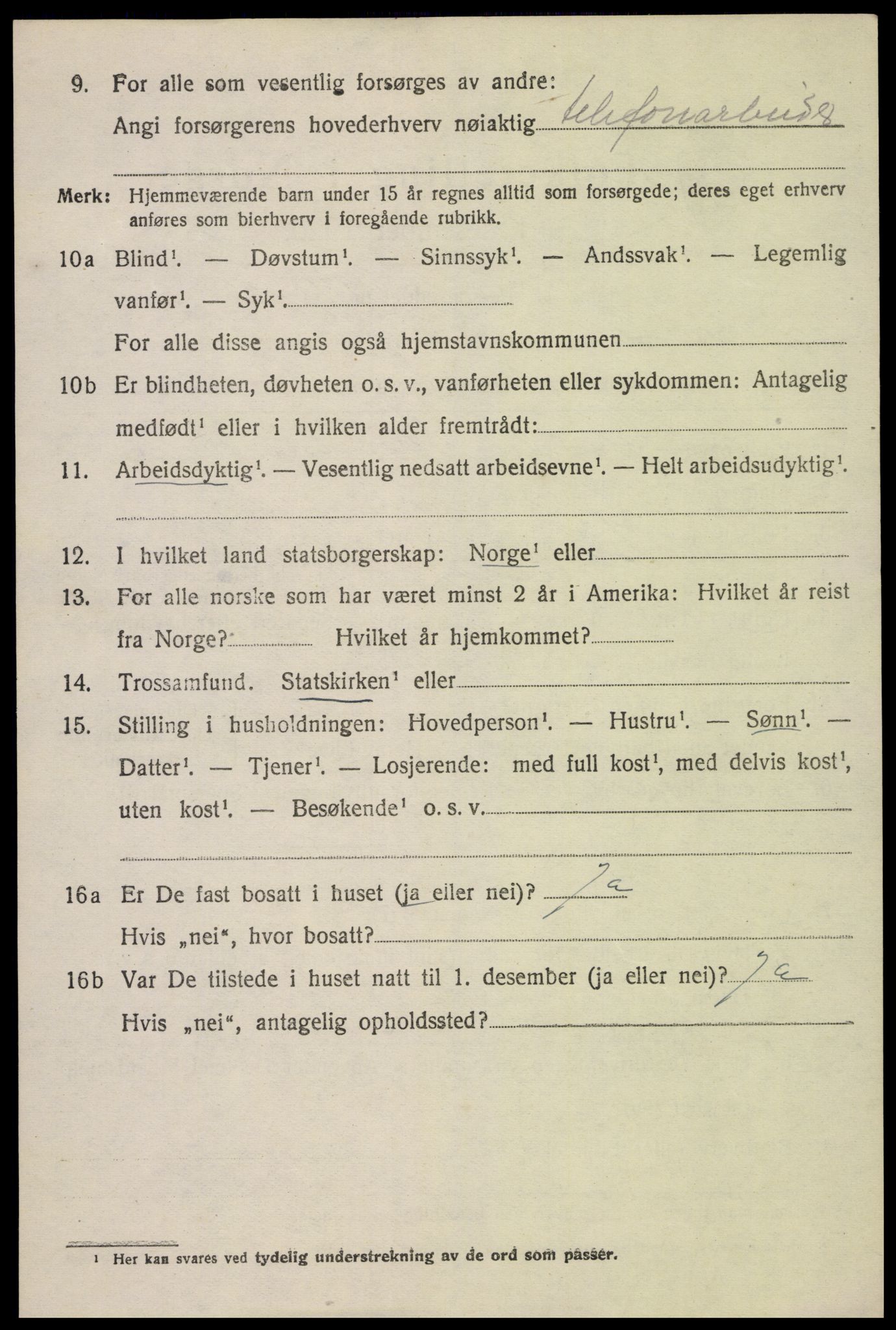 SAK, Folketelling 1920 for 0931 Tovdal herred, 1920, s. 342