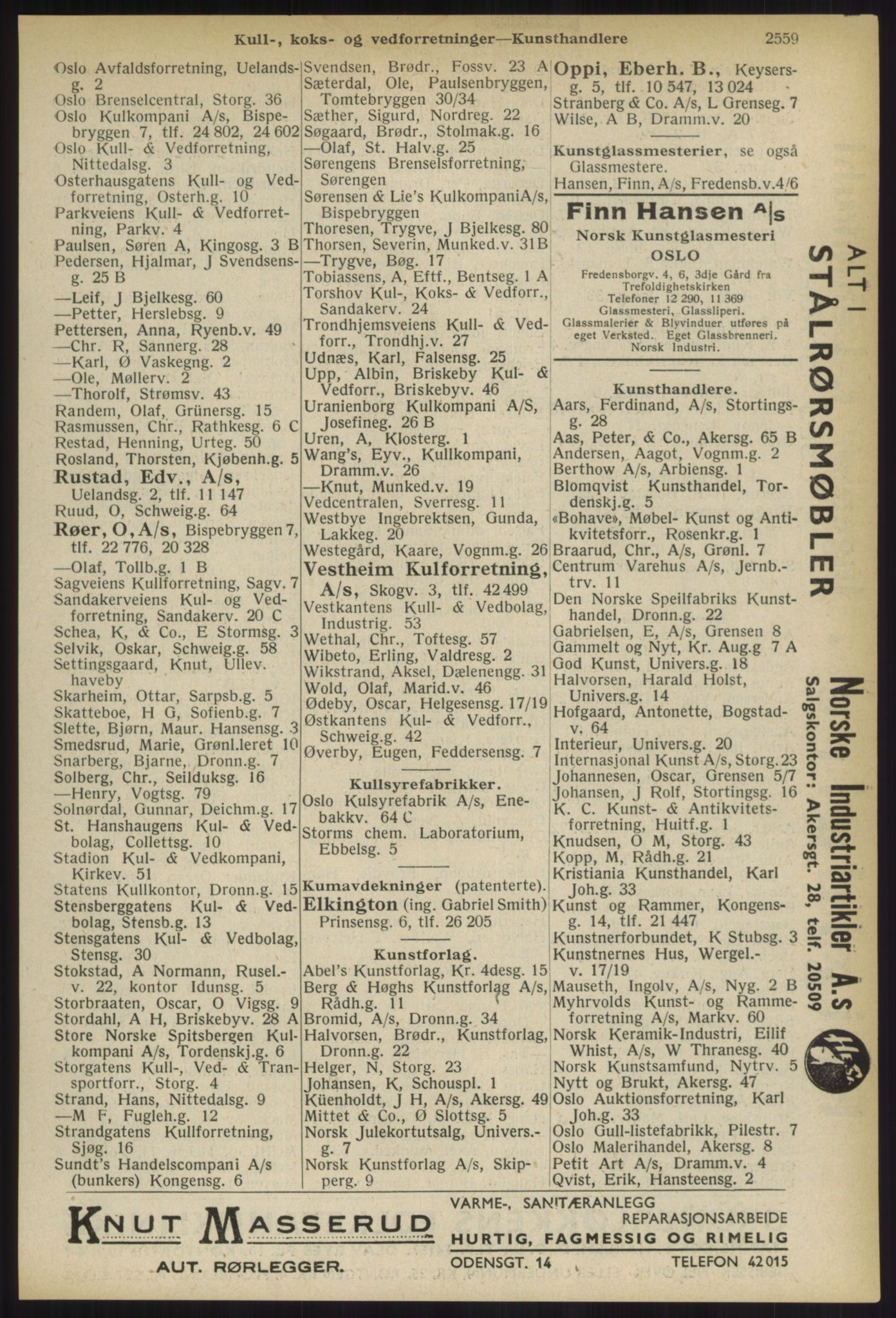 Kristiania/Oslo adressebok, PUBL/-, 1936, s. 2559