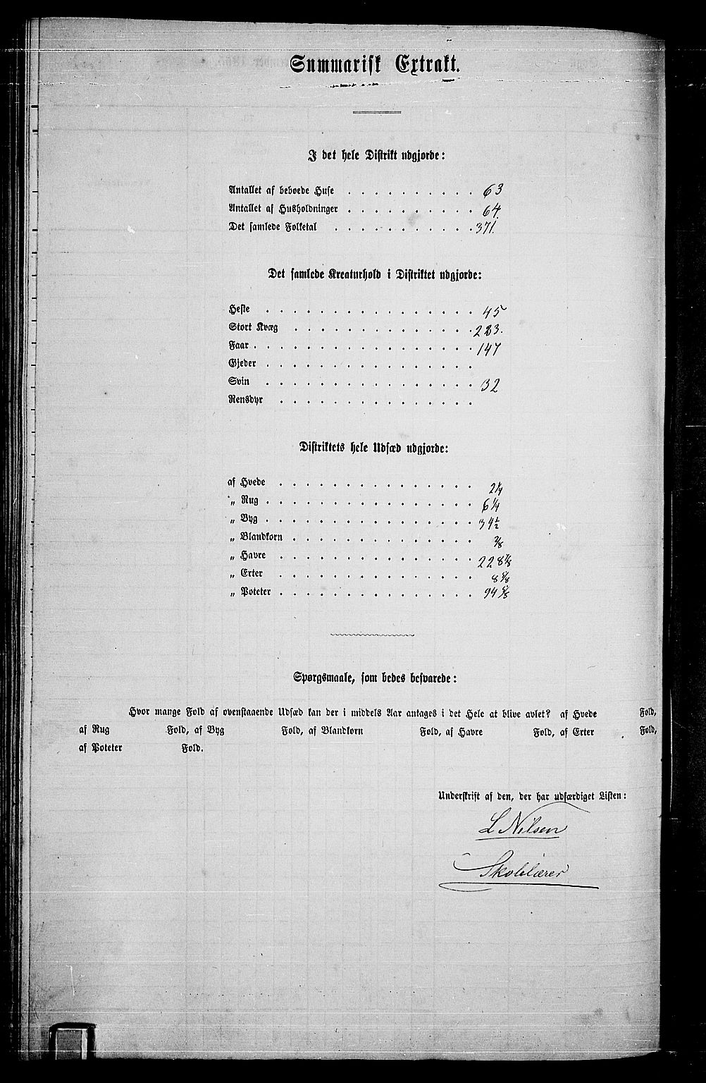 RA, Folketelling 1865 for 0238P Nannestad prestegjeld, 1865, s. 115