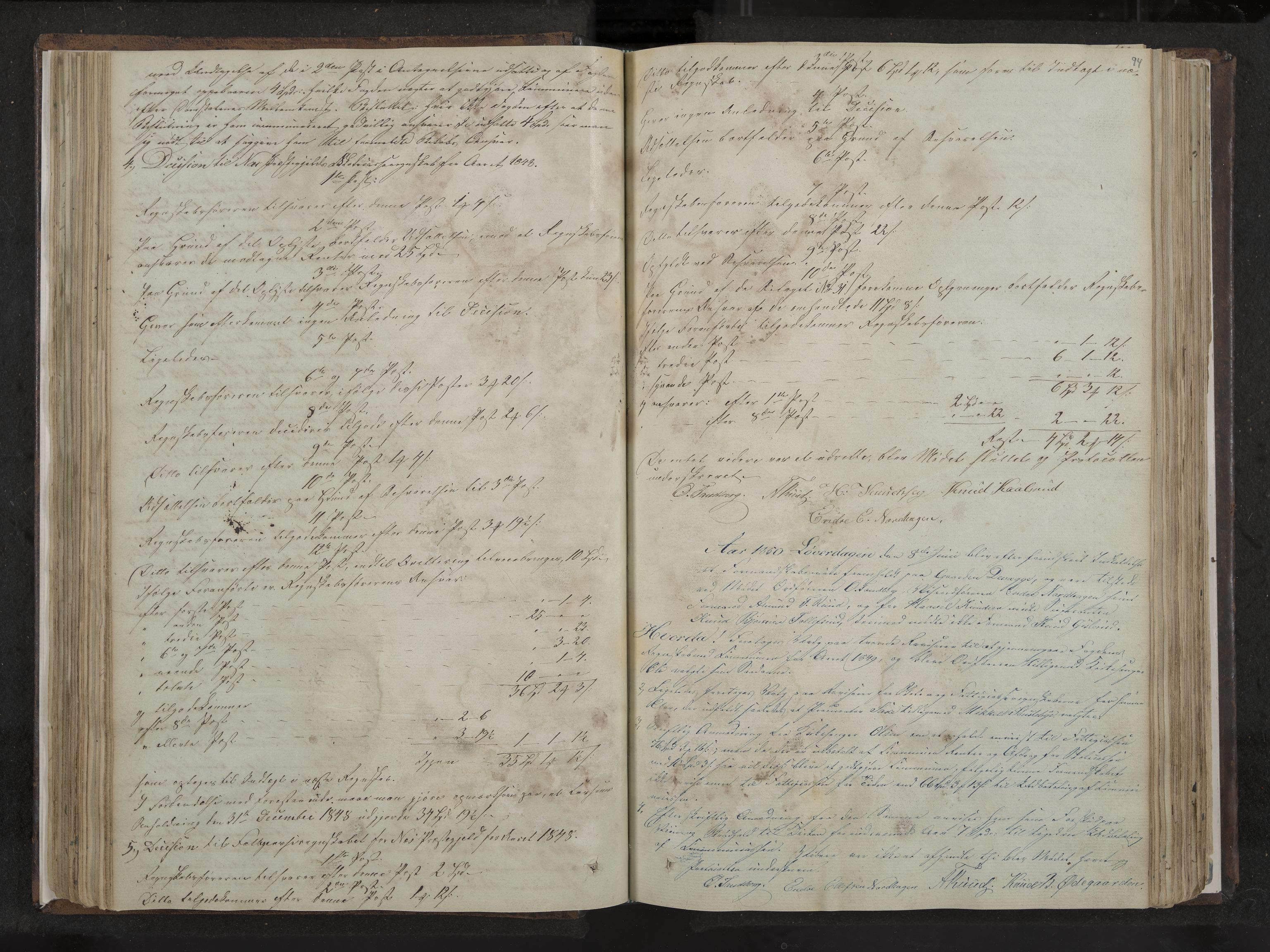 Nes formannskap og sentraladministrasjon, IKAK/0616021-1/A/Aa/L0001: Møtebok med register, 1838-1875, s. 94