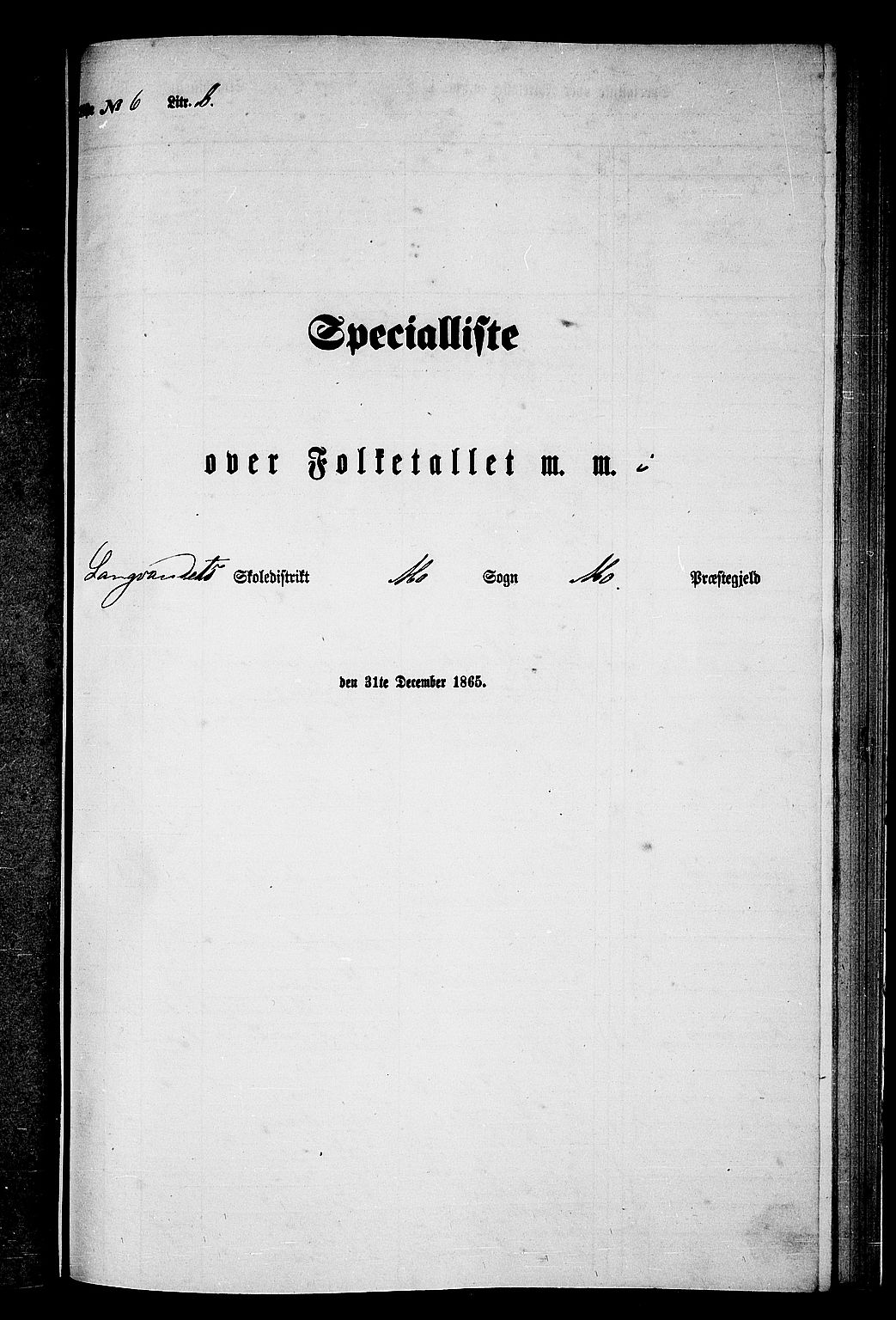 RA, Folketelling 1865 for 1833P Mo prestegjeld, 1865, s. 143