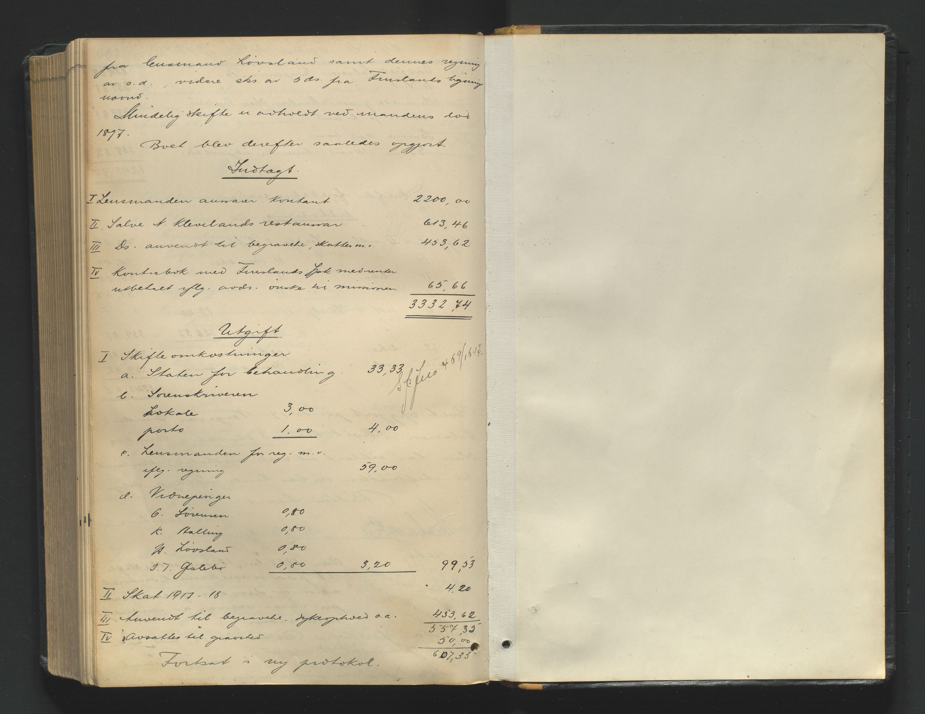 Mandal sorenskriveri, SAK/1221-0005/001/H/Hc/L0098: Skifteutlodningsprotokoll nr 7, 1910-1917, s. 401