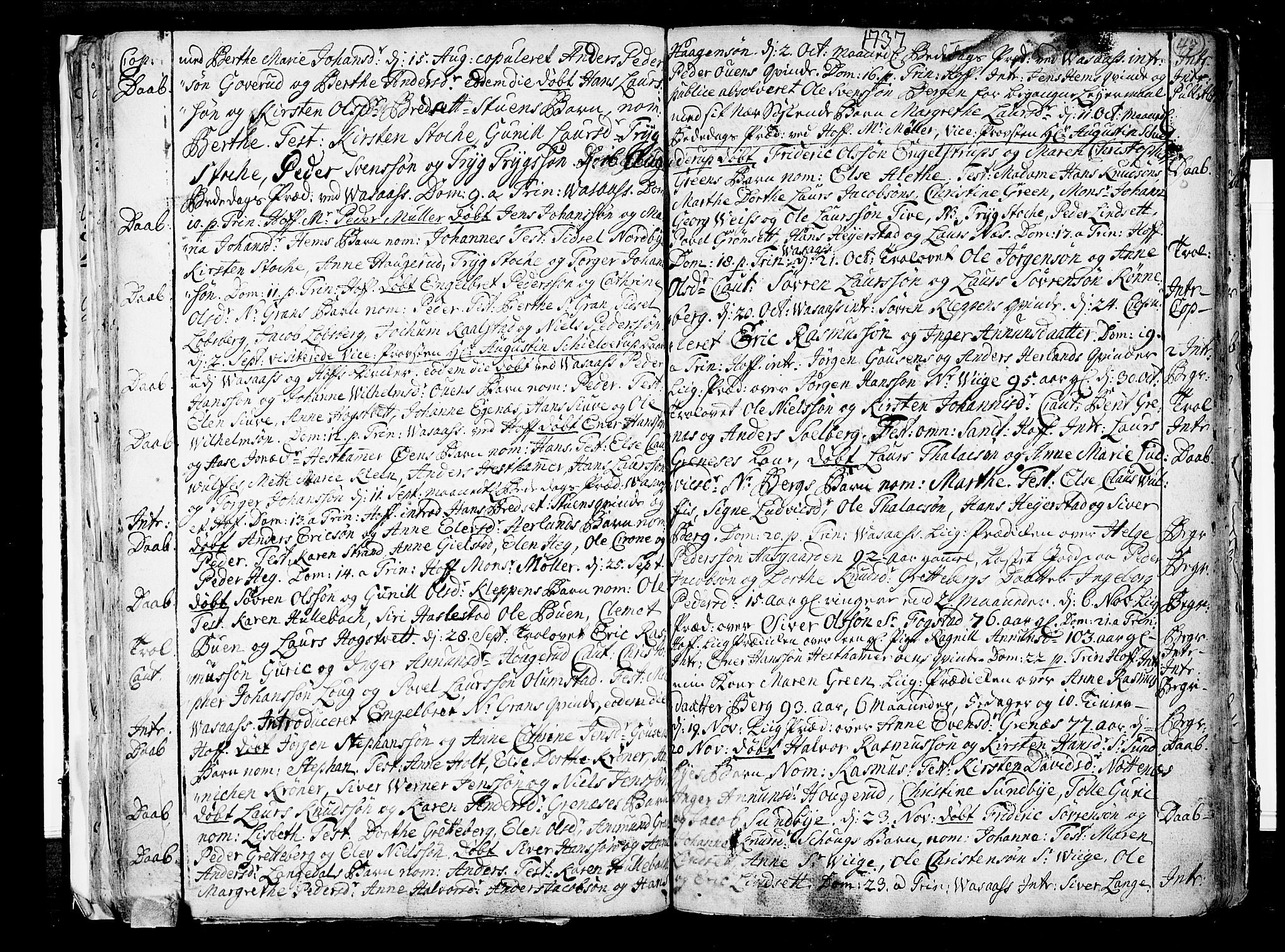 Hof kirkebøker, SAKO/A-64/F/Fa/L0001: Ministerialbok nr. I 1, 1704-1745, s. 47
