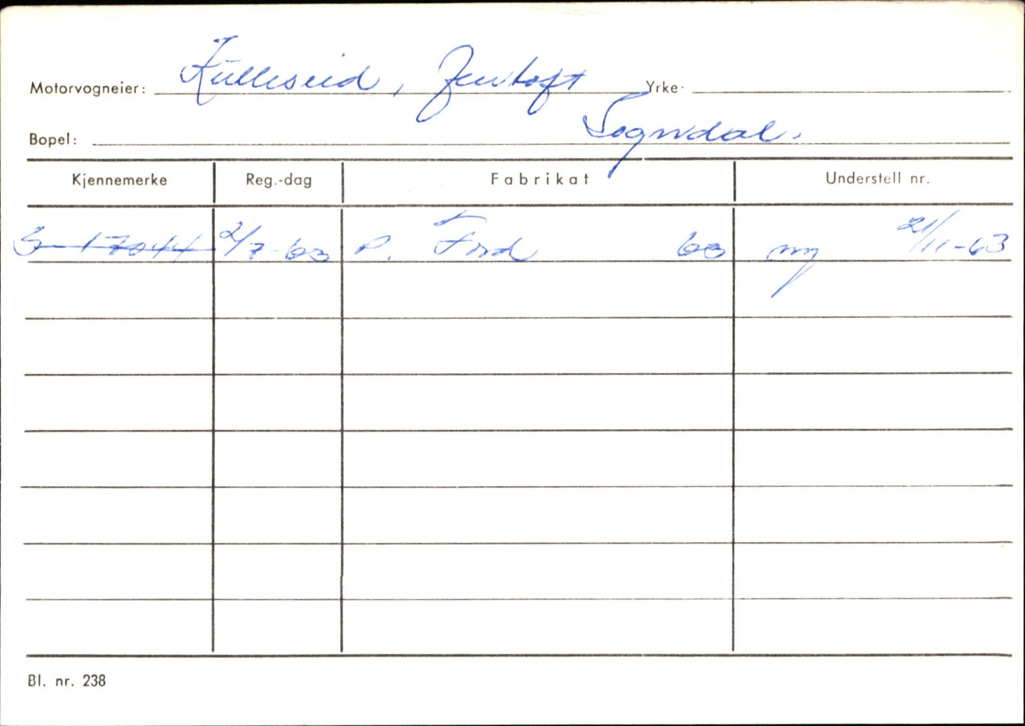 Statens vegvesen, Sogn og Fjordane vegkontor, SAB/A-5301/4/F/L0124: Eigarregister Sogndal A-U, 1945-1975, s. 1290