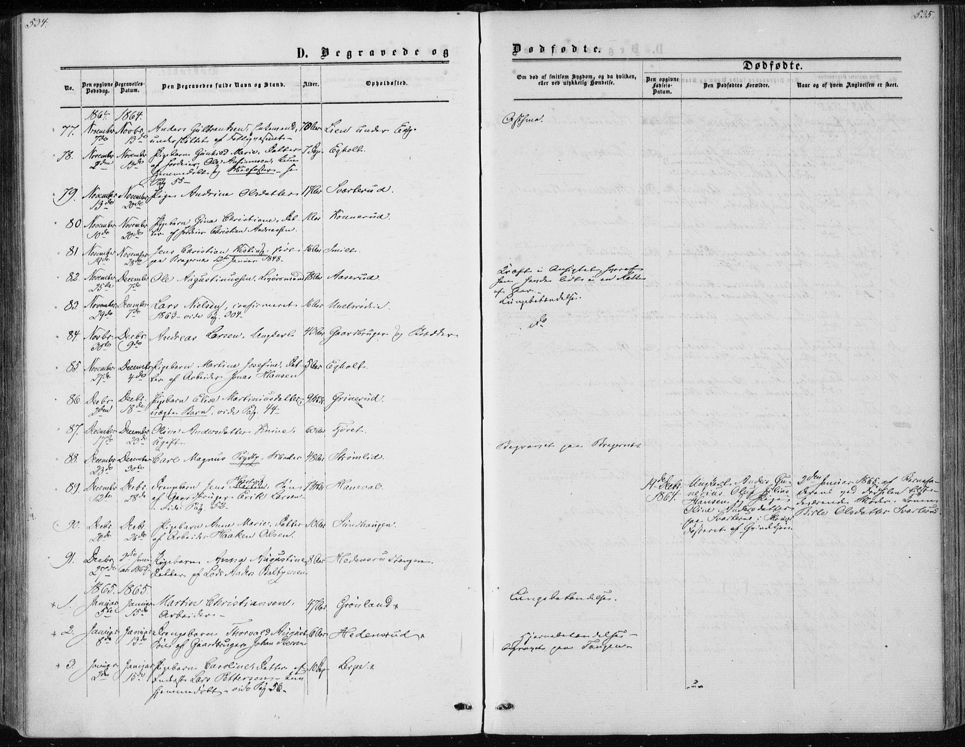 Skoger kirkebøker, AV/SAKO-A-59/F/Fa/L0004: Ministerialbok nr. I 4, 1862-1872, s. 534-535