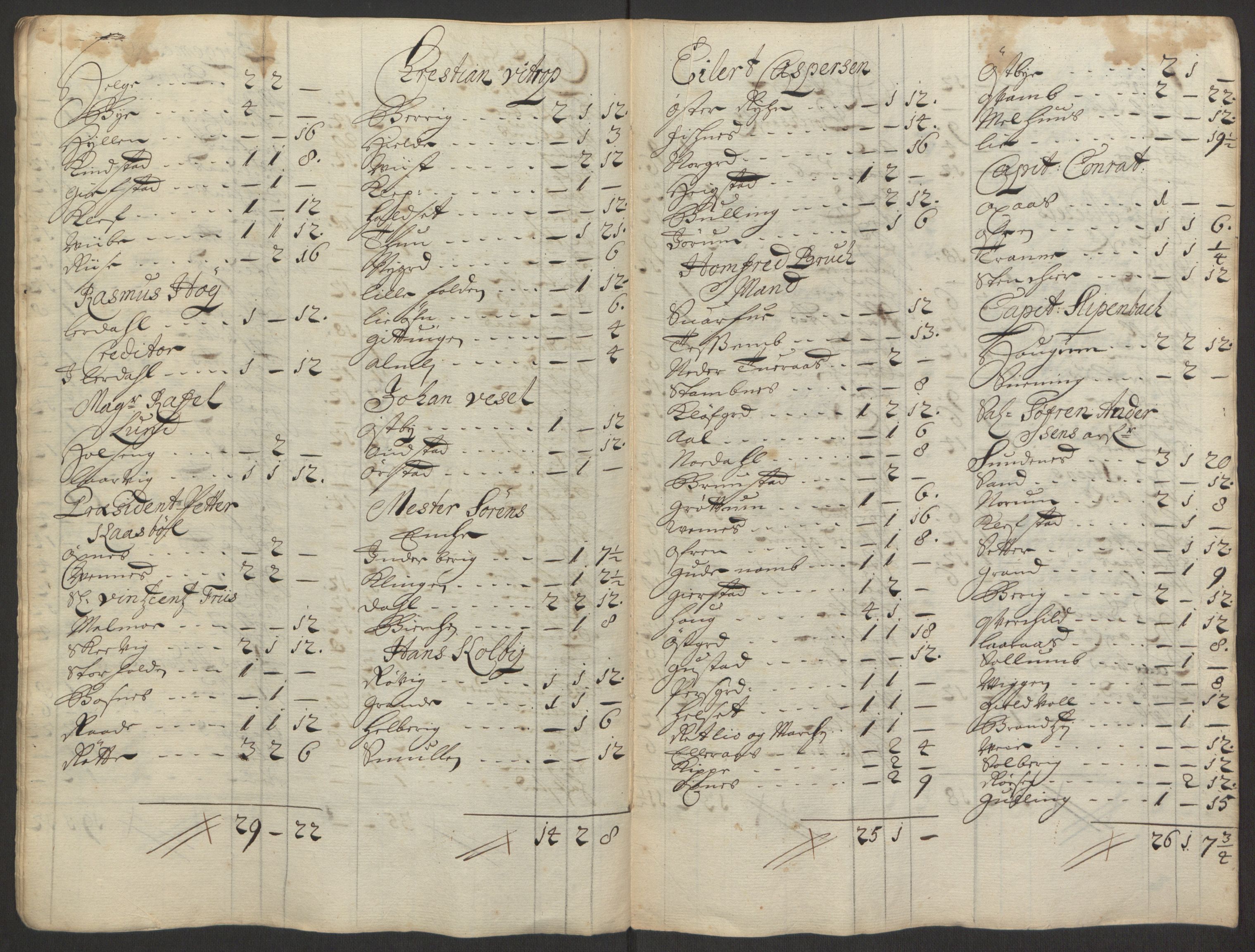 Rentekammeret inntil 1814, Reviderte regnskaper, Fogderegnskap, AV/RA-EA-4092/R63/L4308: Fogderegnskap Inderøy, 1692-1694, s. 542