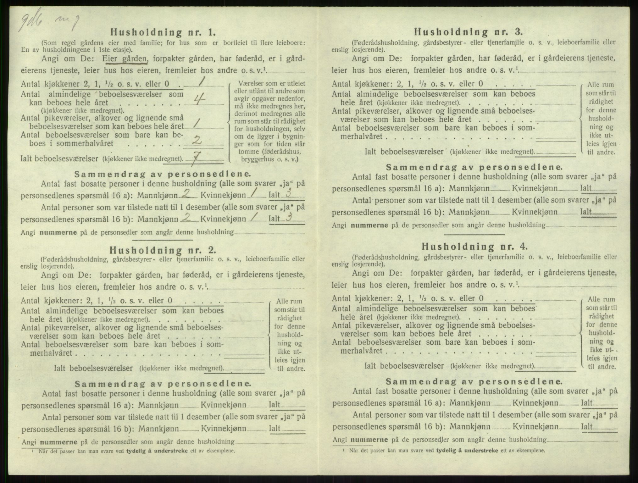 SAB, Folketelling 1920 for 1418 Balestrand herred, 1920, s. 403