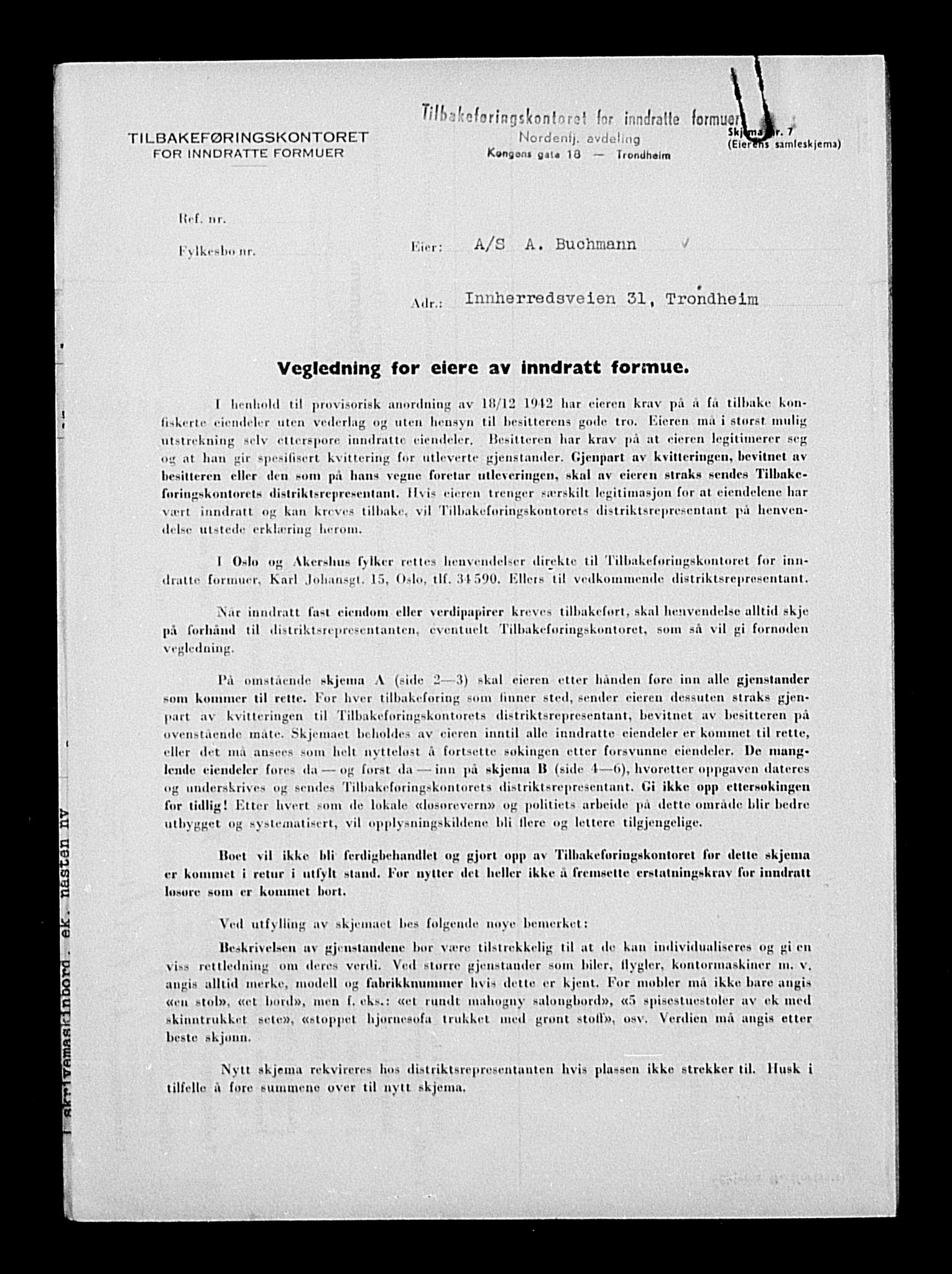 Justisdepartementet, Tilbakeføringskontoret for inndratte formuer, AV/RA-S-1564/H/Hc/Hca/L0893: --, 1945-1947, s. 131