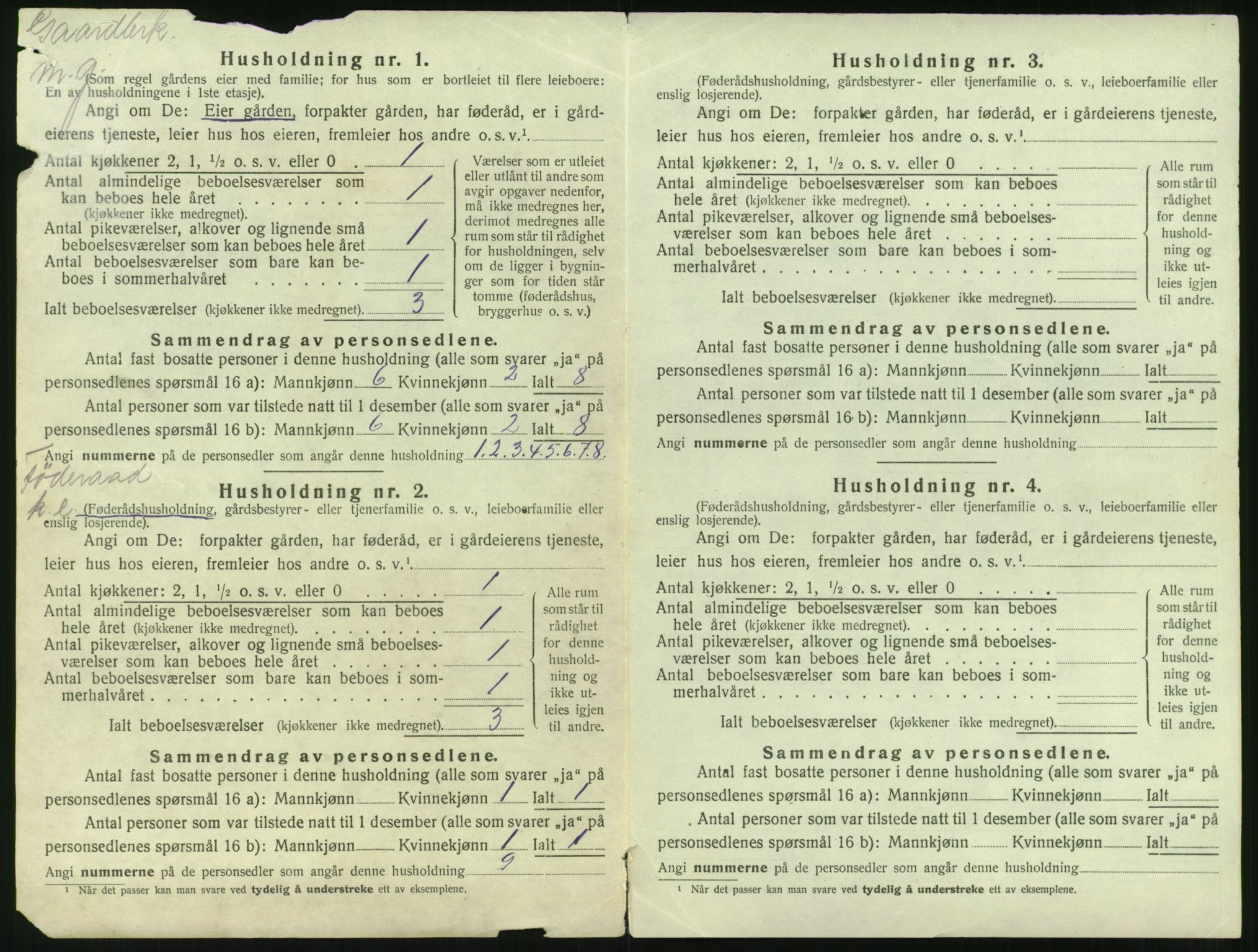 SAST, Folketelling 1920 for 1135 Sauda herred, 1920, s. 41