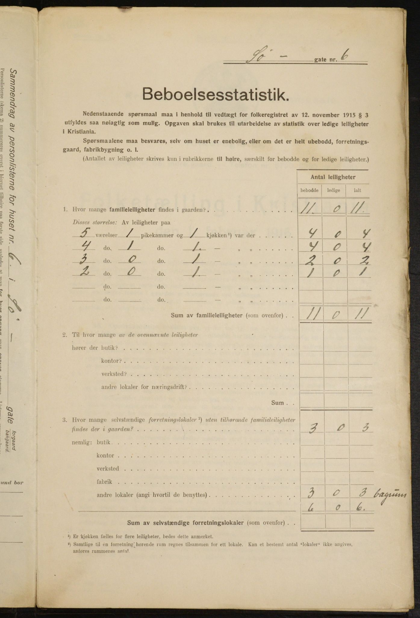 OBA, Kommunal folketelling 1.2.1916 for Kristiania, 1916, s. 97563