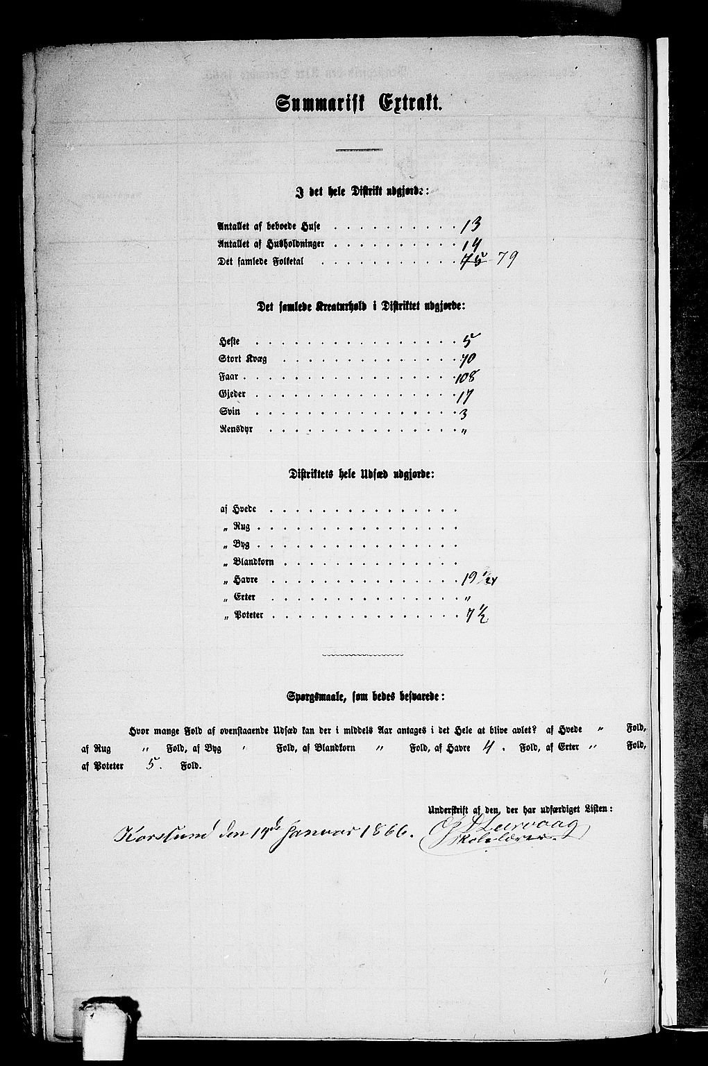 RA, Folketelling 1865 for 1428P Askvoll prestegjeld, 1865, s. 147