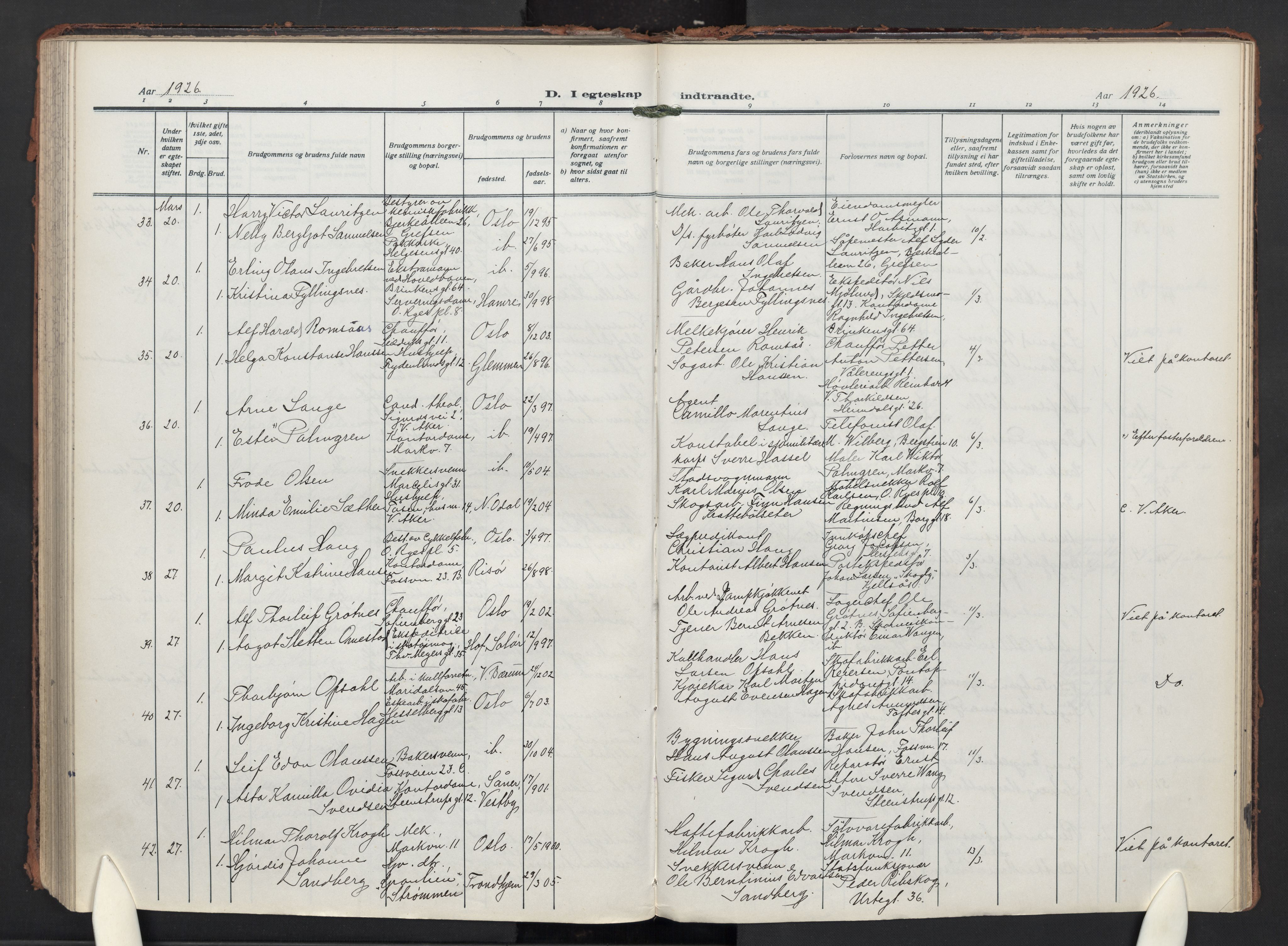 Paulus prestekontor Kirkebøker, AV/SAO-A-10871/F/Fa/L0024: Ministerialbok nr. 24, 1917-1929