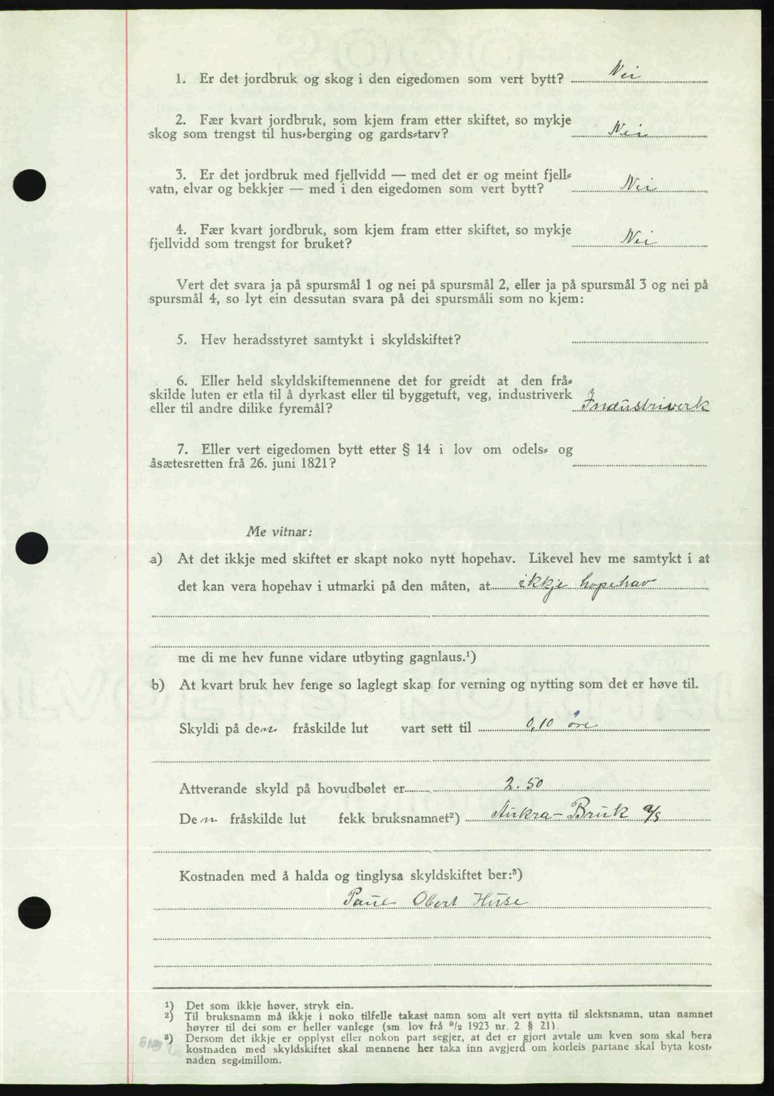 Romsdal sorenskriveri, AV/SAT-A-4149/1/2/2C: Pantebok nr. A27, 1948-1948, Dagboknr: 2311/1948