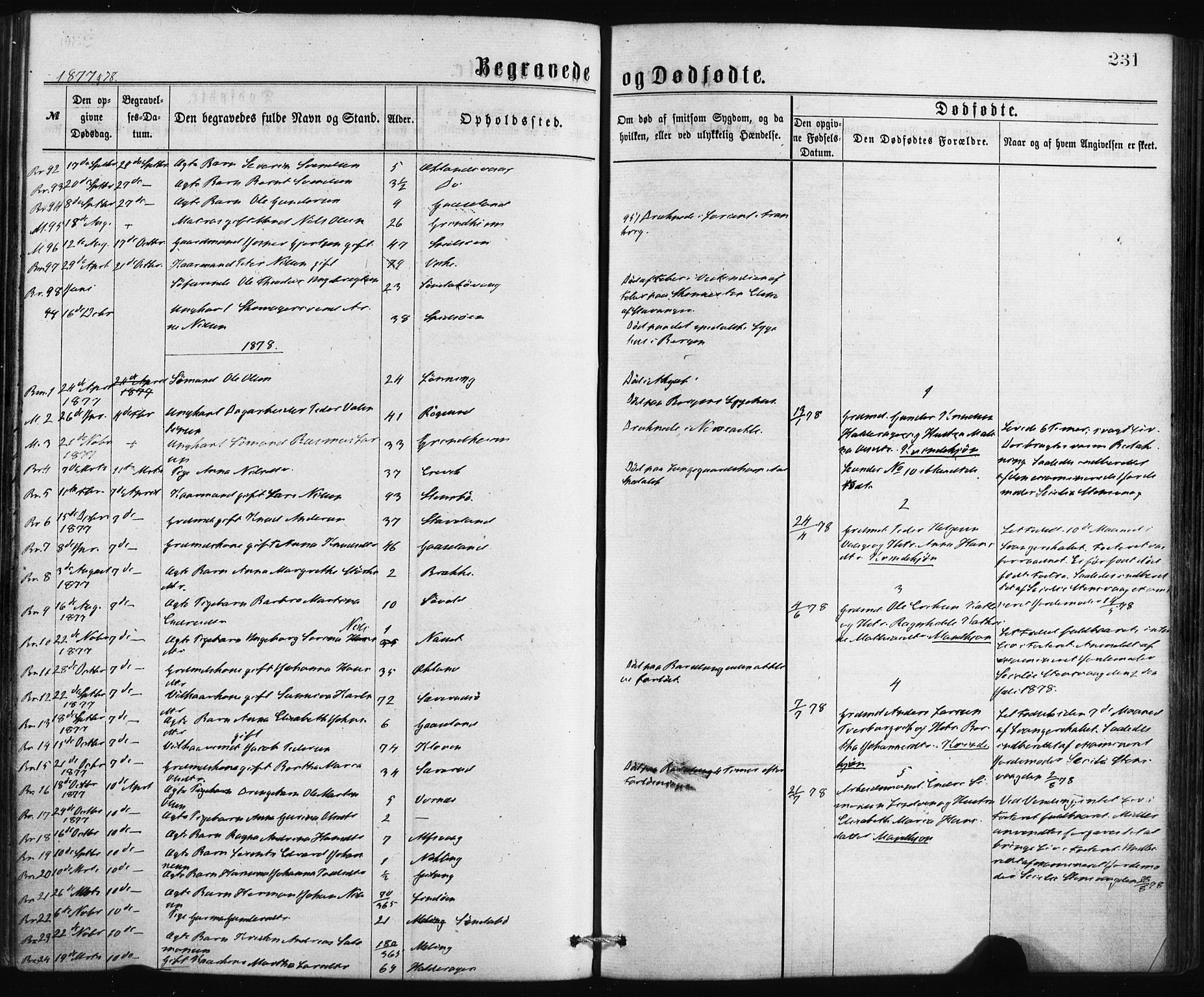 Finnås sokneprestembete, AV/SAB-A-99925/H/Ha/Haa/Haaa/L0009: Ministerialbok nr. A 9, 1873-1881, s. 231