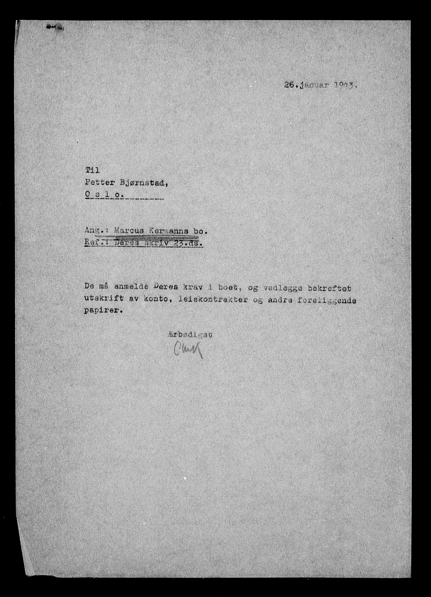 Justisdepartementet, Tilbakeføringskontoret for inndratte formuer, AV/RA-S-1564/H/Hc/Hcc/L0951: --, 1945-1947, s. 61