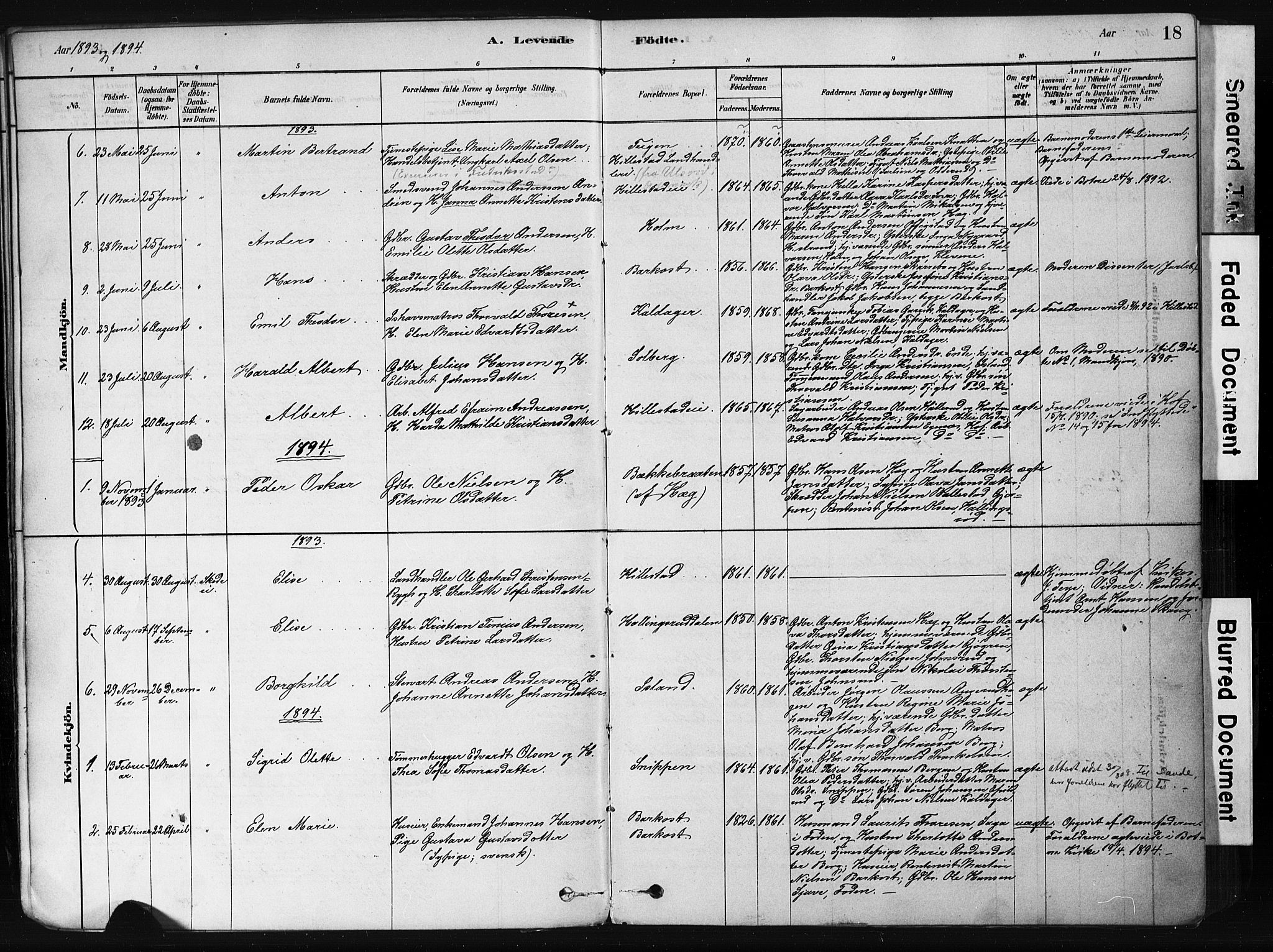 Botne kirkebøker, AV/SAKO-A-340/F/Fb/L0001: Ministerialbok nr. II 1, 1878-1902, s. 18