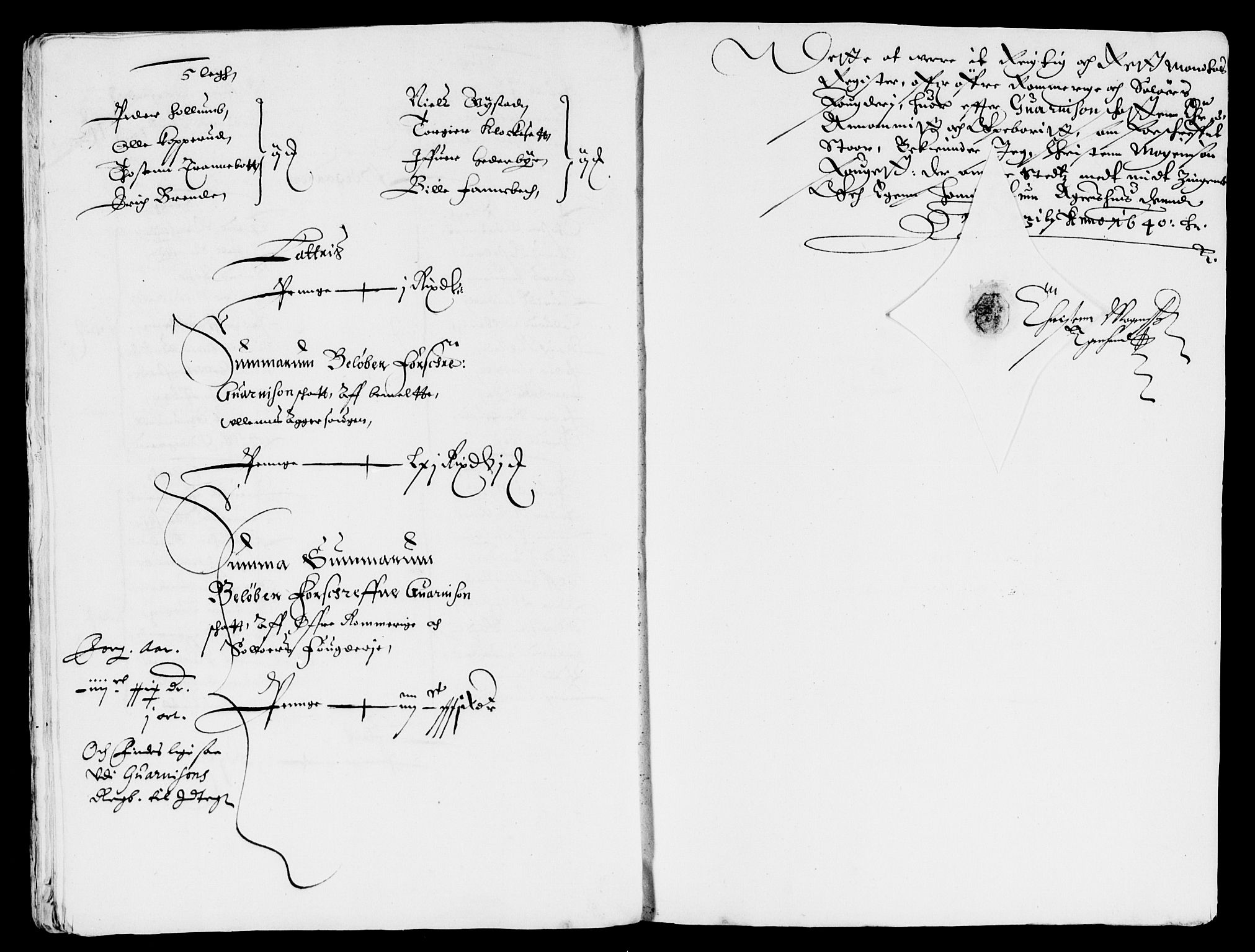 Rentekammeret inntil 1814, Reviderte regnskaper, Lensregnskaper, AV/RA-EA-5023/R/Rb/Rba/L0148: Akershus len, 1639-1640