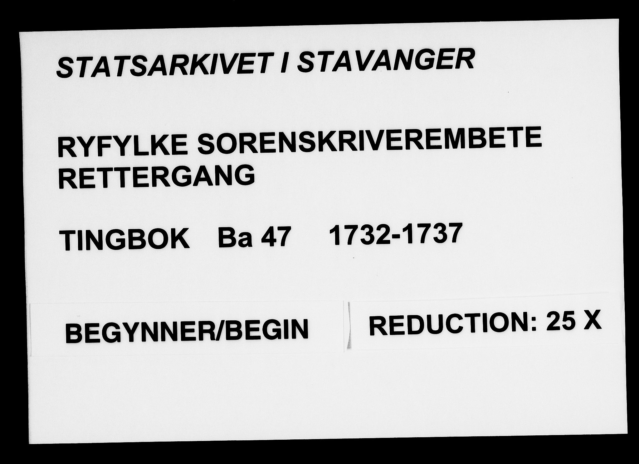 Ryfylke tingrett, SAST/A-100055/001/I/IB/IBBa/L0047: Tingbok, Karmsund og Hesby, 1732-1737