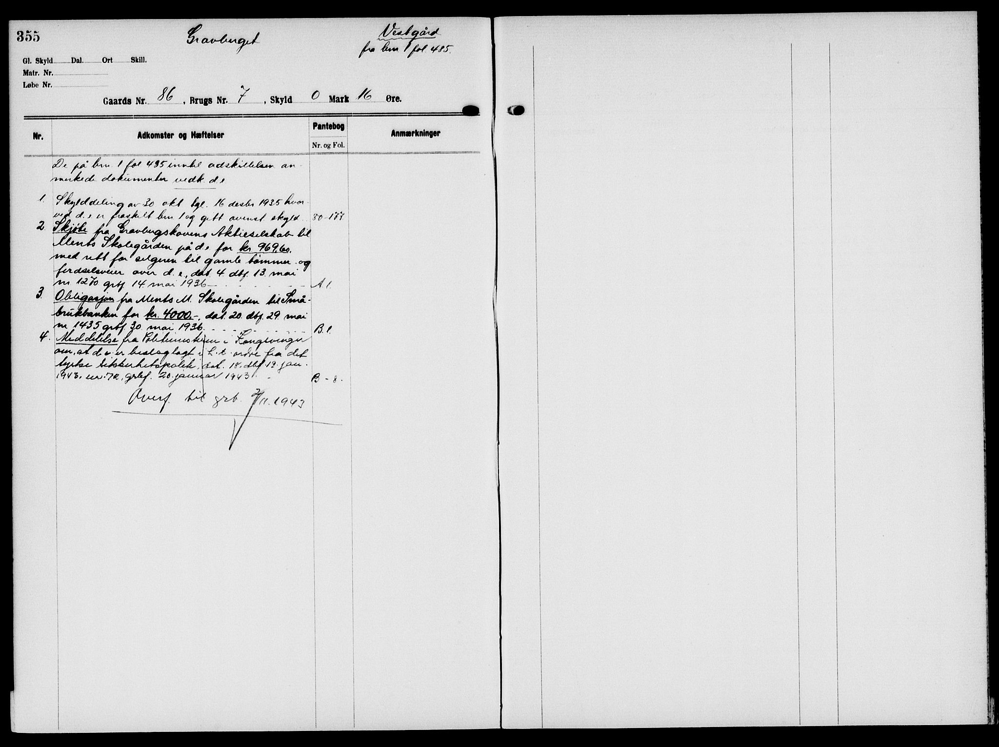 Solør tingrett, AV/SAH-TING-008/H/Ha/Hak/L0006: Panteregister nr. VI, 1900-1935, s. 355