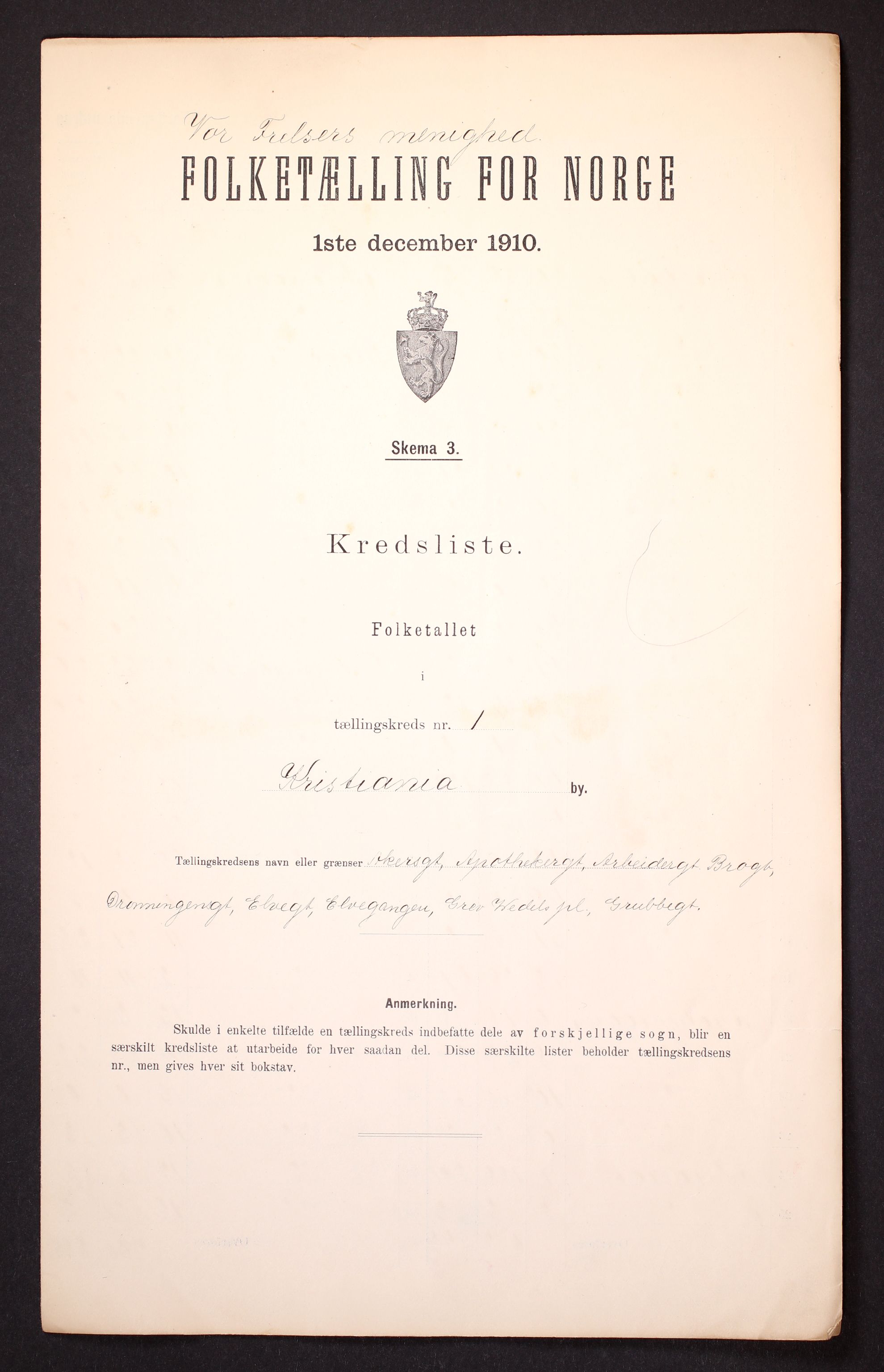 RA, Folketelling 1910 for 0301 Kristiania kjøpstad, 1910, s. 208