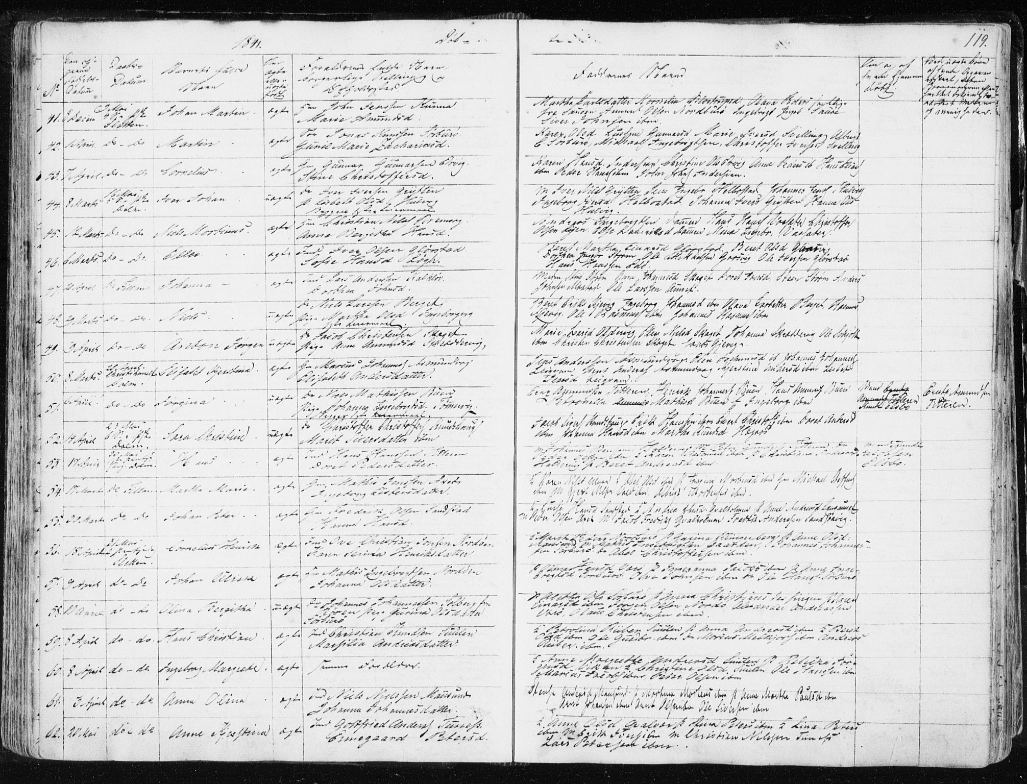 Ministerialprotokoller, klokkerbøker og fødselsregistre - Sør-Trøndelag, AV/SAT-A-1456/634/L0528: Ministerialbok nr. 634A04, 1827-1842, s. 119