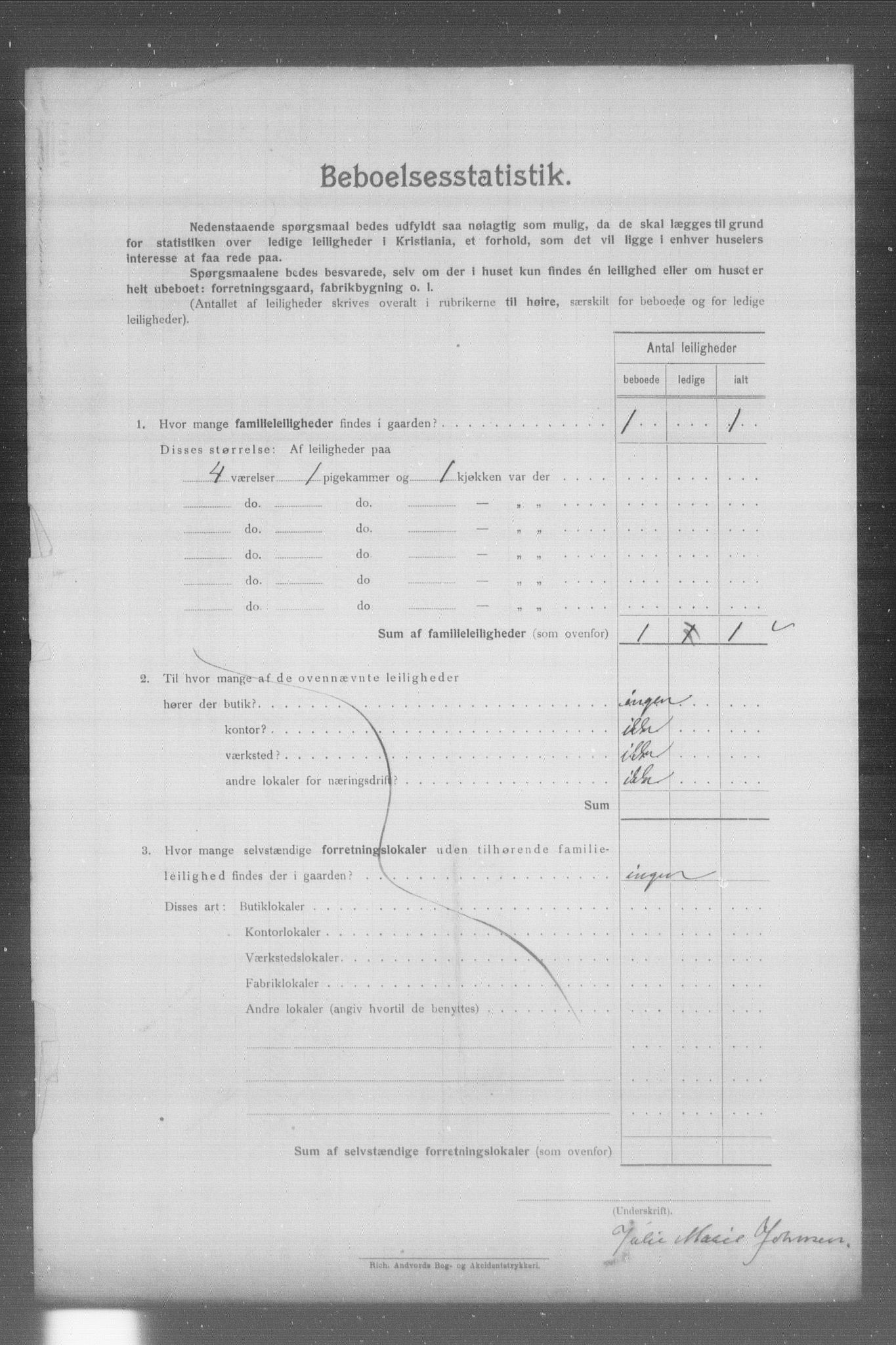 OBA, Kommunal folketelling 31.12.1904 for Kristiania kjøpstad, 1904, s. 23267