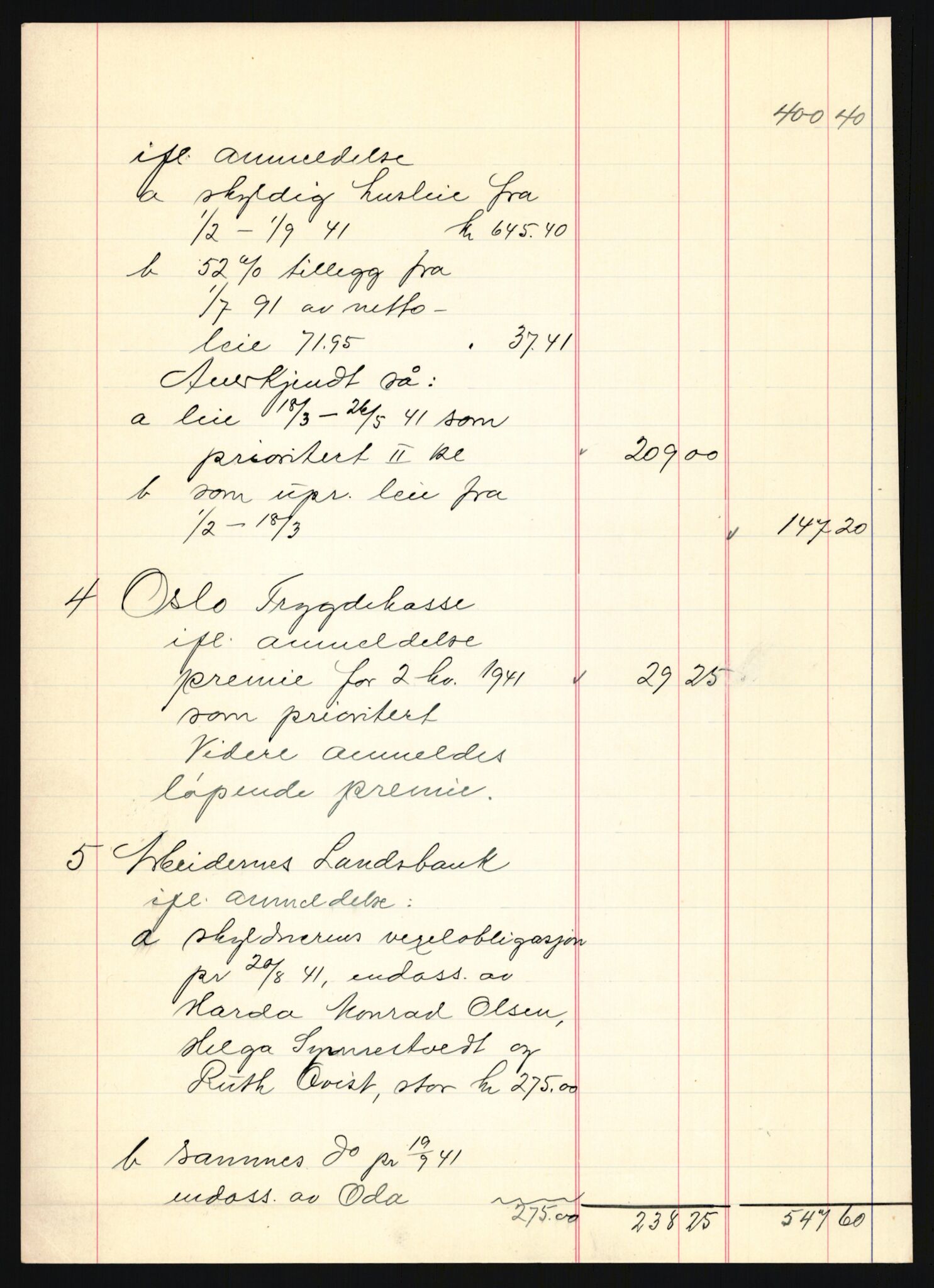 Oslo skifterett, AV/SAO-A-10383/H/Hd/Hdb/L0049: Skifteutlodningsprotokoll - avd. I, 1942