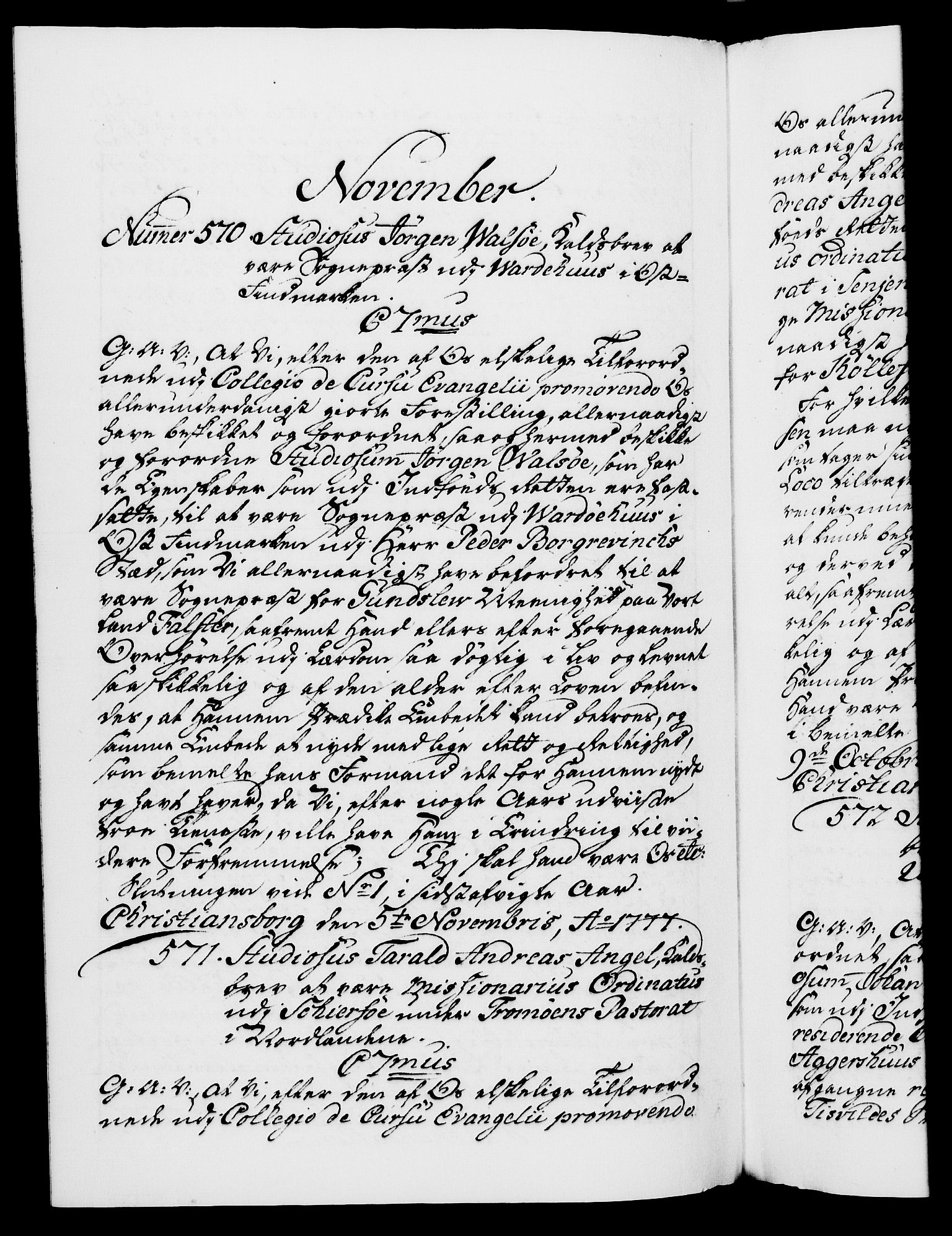Danske Kanselli 1572-1799, RA/EA-3023/F/Fc/Fca/Fcaa/L0047: Norske registre, 1776-1778, s. 626b