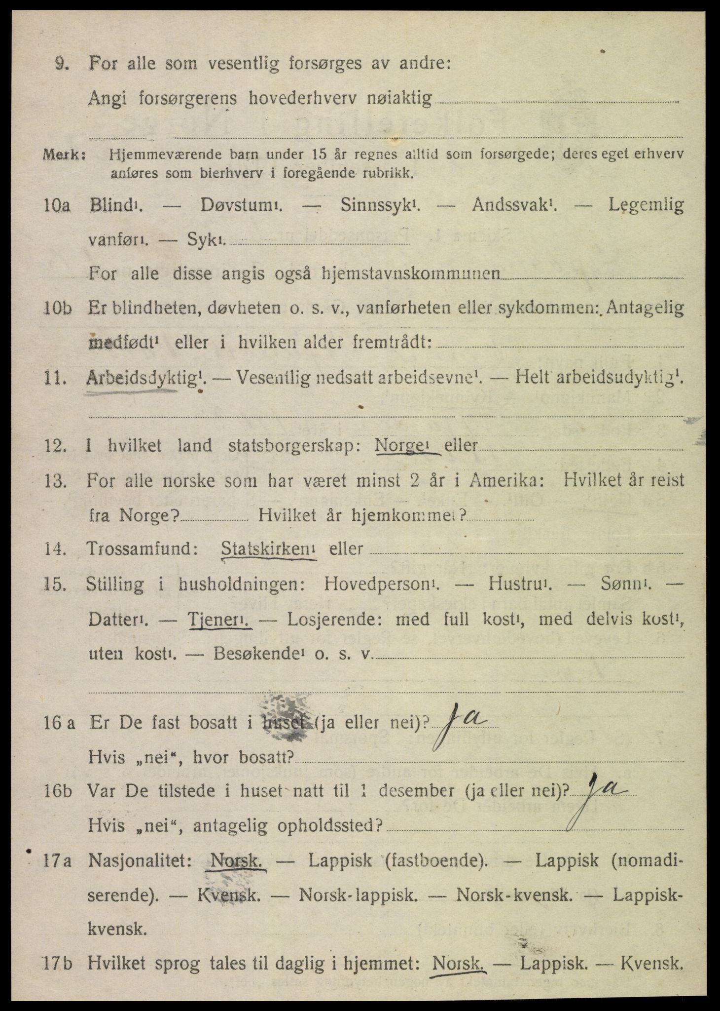 SAT, Folketelling 1920 for 1731 Sparbu herred, 1920, s. 2124