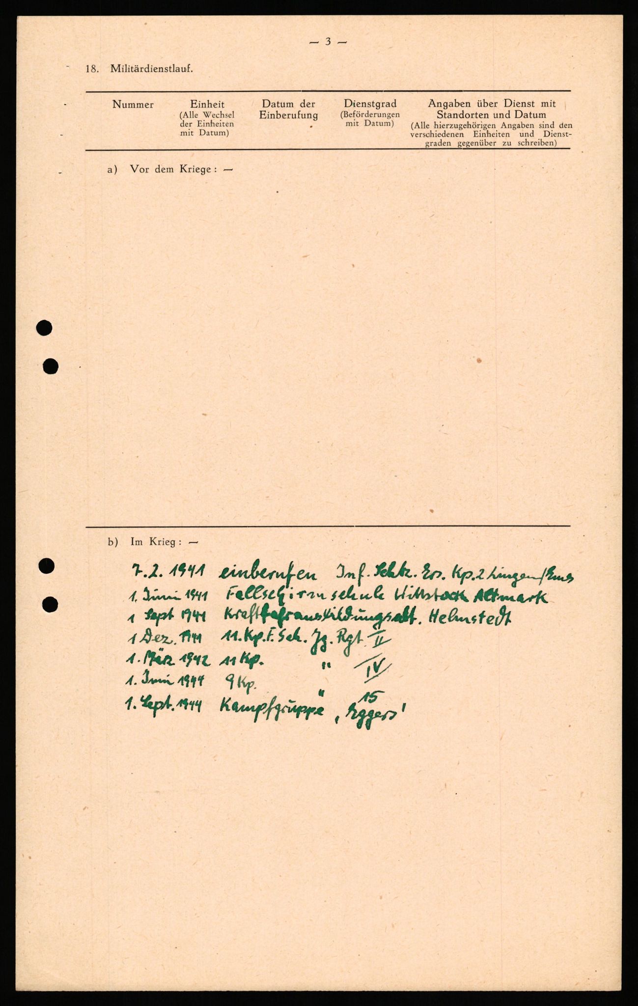 Forsvaret, Forsvarets overkommando II, AV/RA-RAFA-3915/D/Db/L0037: CI Questionaires. Tyske okkupasjonsstyrker i Norge. Tyskere., 1945-1946, s. 480