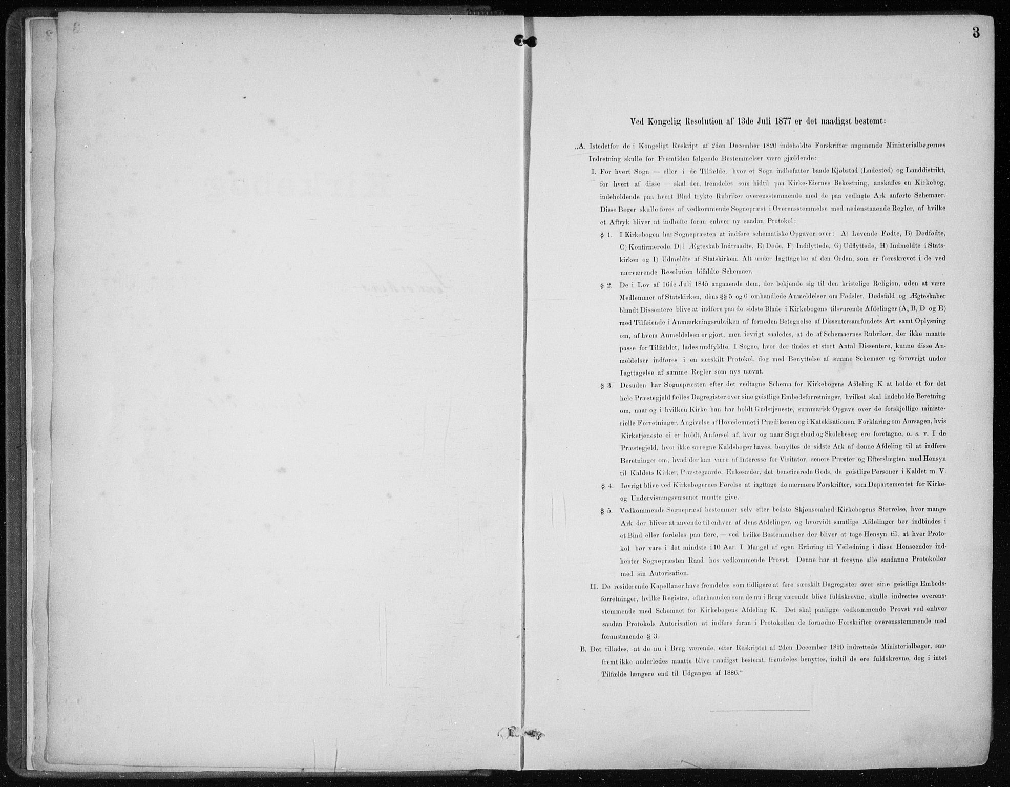 Sandviken Sokneprestembete, SAB/A-77601/H/Ha/L0005: Ministerialbok nr. B 2, 1891-1901, s. 3