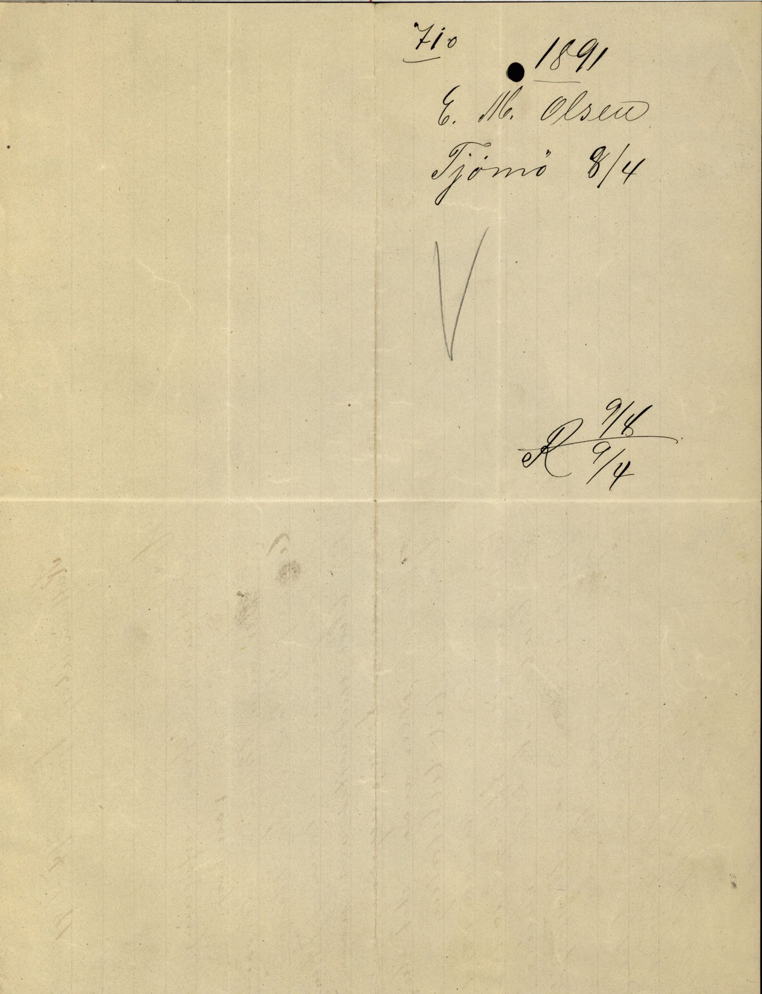 Pa 63 - Østlandske skibsassuranceforening, VEMU/A-1079/G/Ga/L0026/0008: Havaridokumenter / Bernadotte, Bardeu, Augustinus, Atlanta, Arne, 1890, s. 6