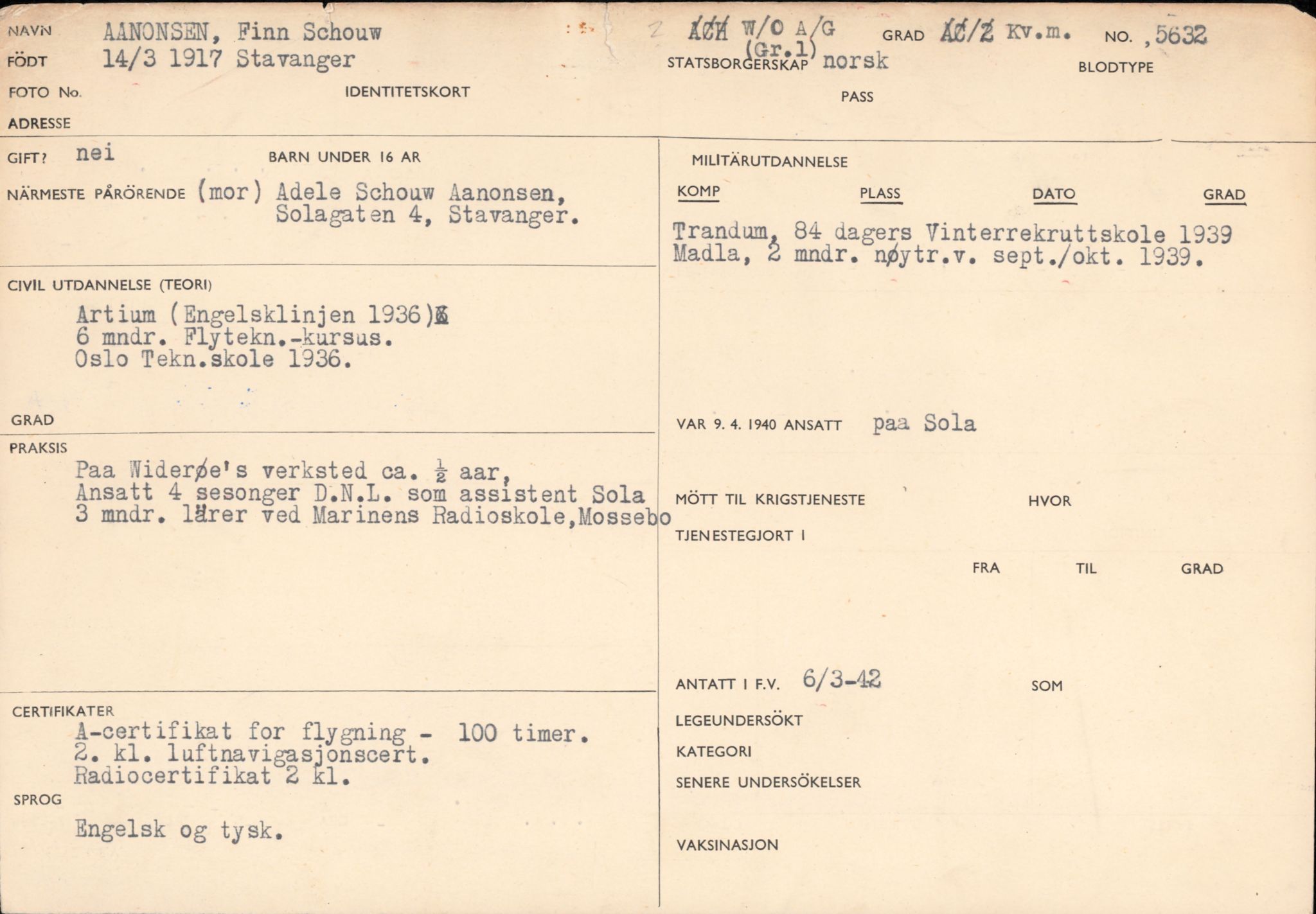 Forsvaret, Forsvarets overkommando/Luftforsvarsstaben, AV/RA-RAFA-4079/P/Pa/L0052: Personellpapirer, 1917, s. 568