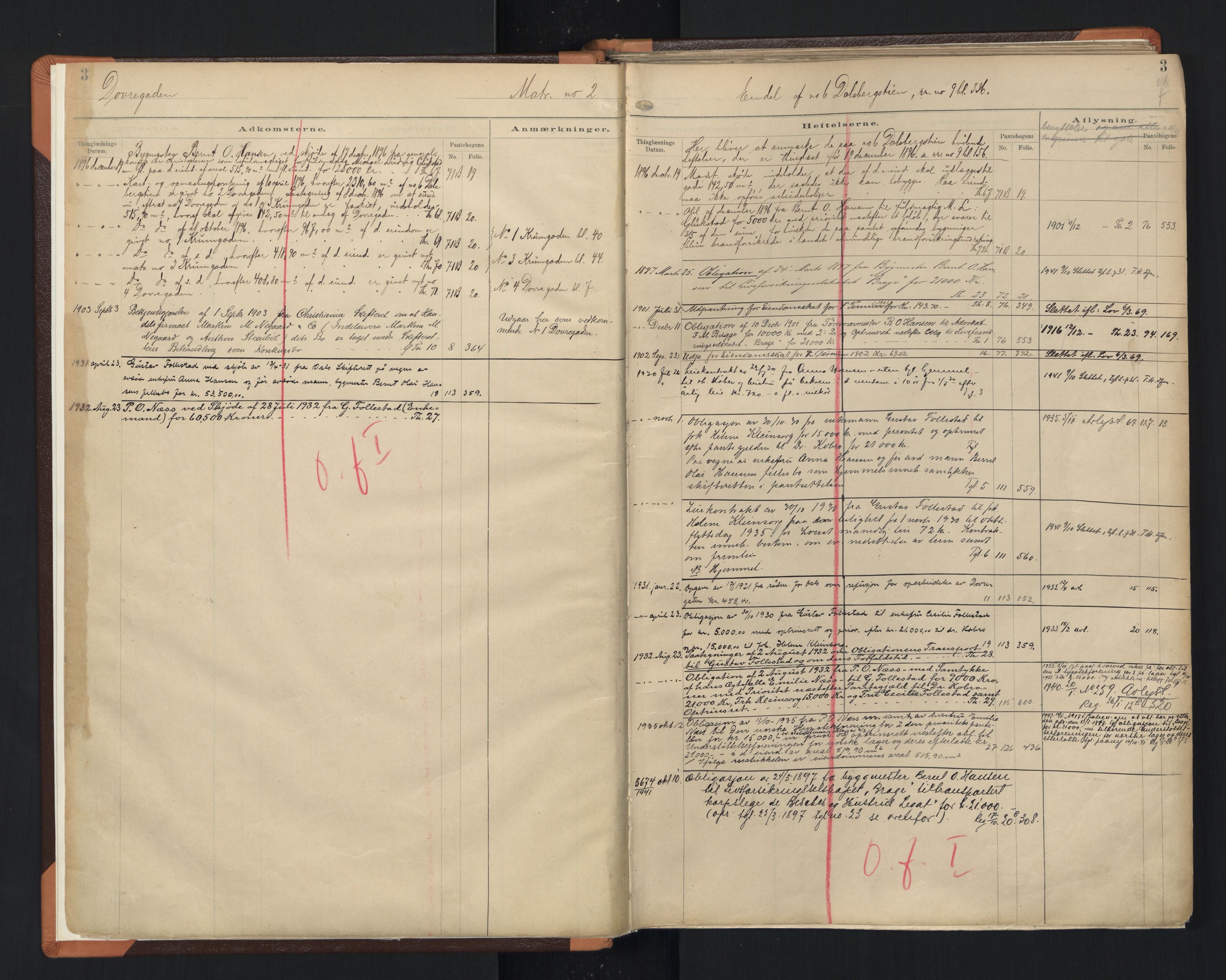 Oslo byskriverembete, AV/SAO-A-10227/G/Ga/Gab/Gaba/L0030: Panteregister nr. 30, 1896-1953, s. 3