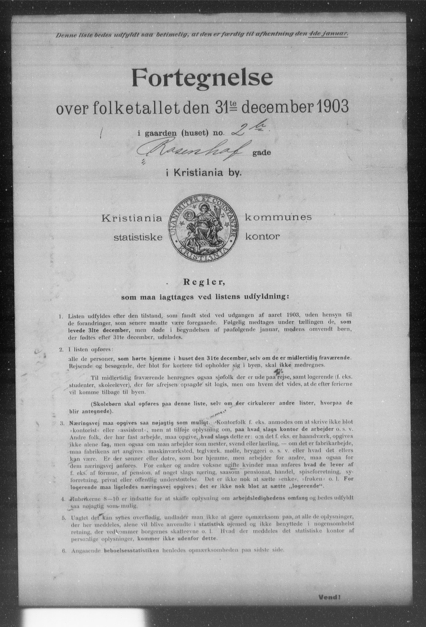 OBA, Kommunal folketelling 31.12.1903 for Kristiania kjøpstad, 1903, s. 16453