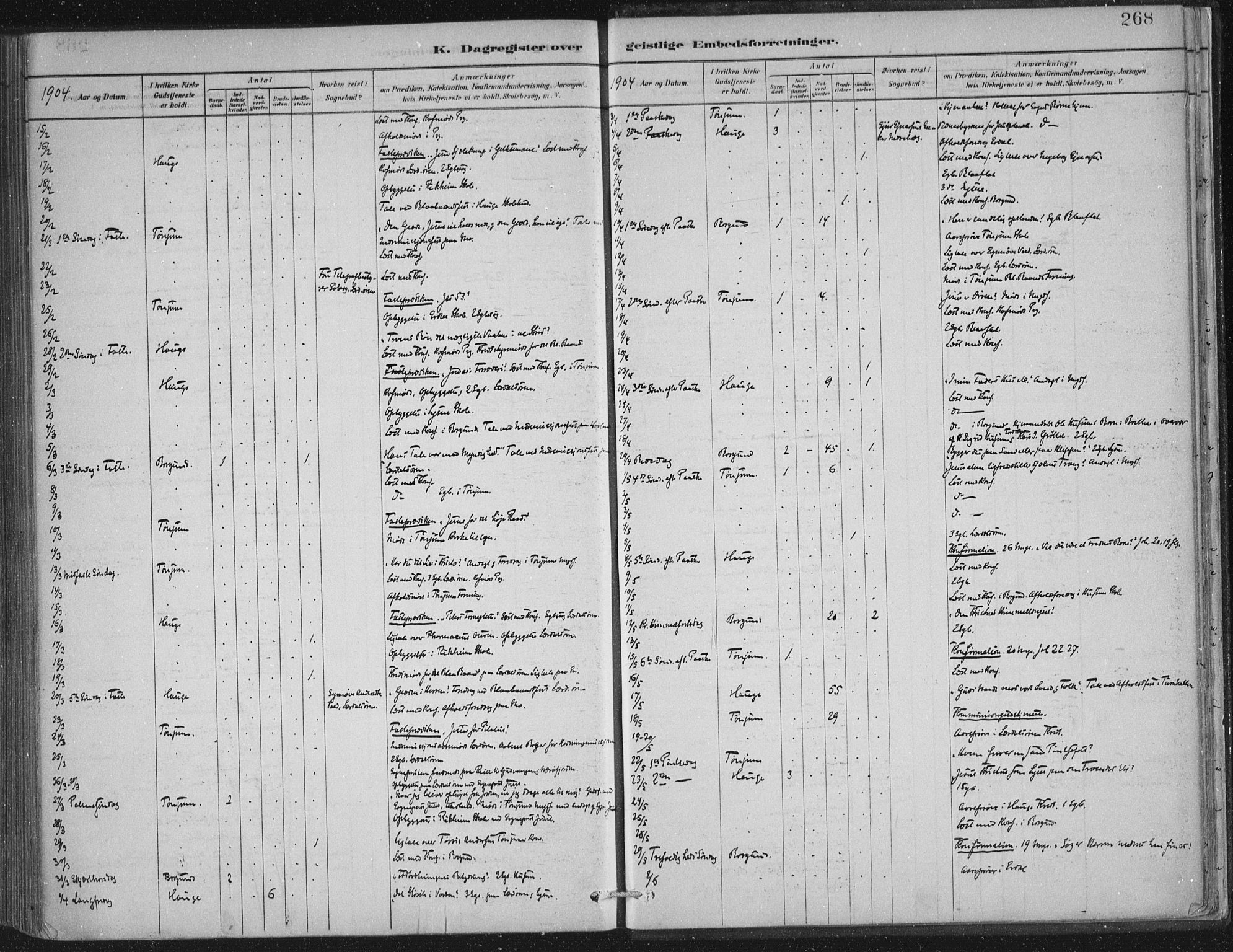 Lærdal sokneprestembete, AV/SAB-A-81201: Ministerialbok nr. D  1, 1878-1908, s. 268