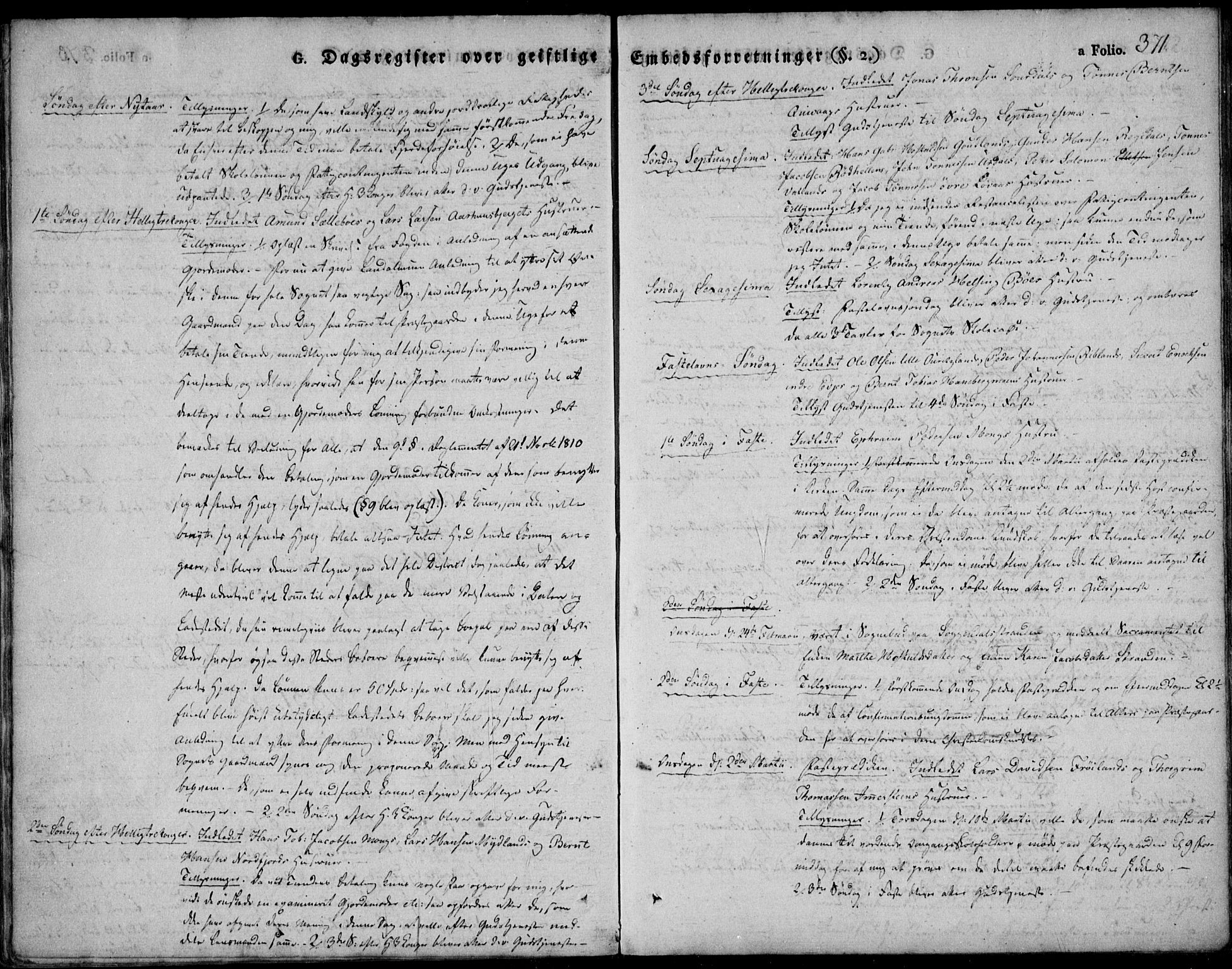 Sokndal sokneprestkontor, AV/SAST-A-101808: Ministerialbok nr. A 7.2, 1826-1842, s. 371