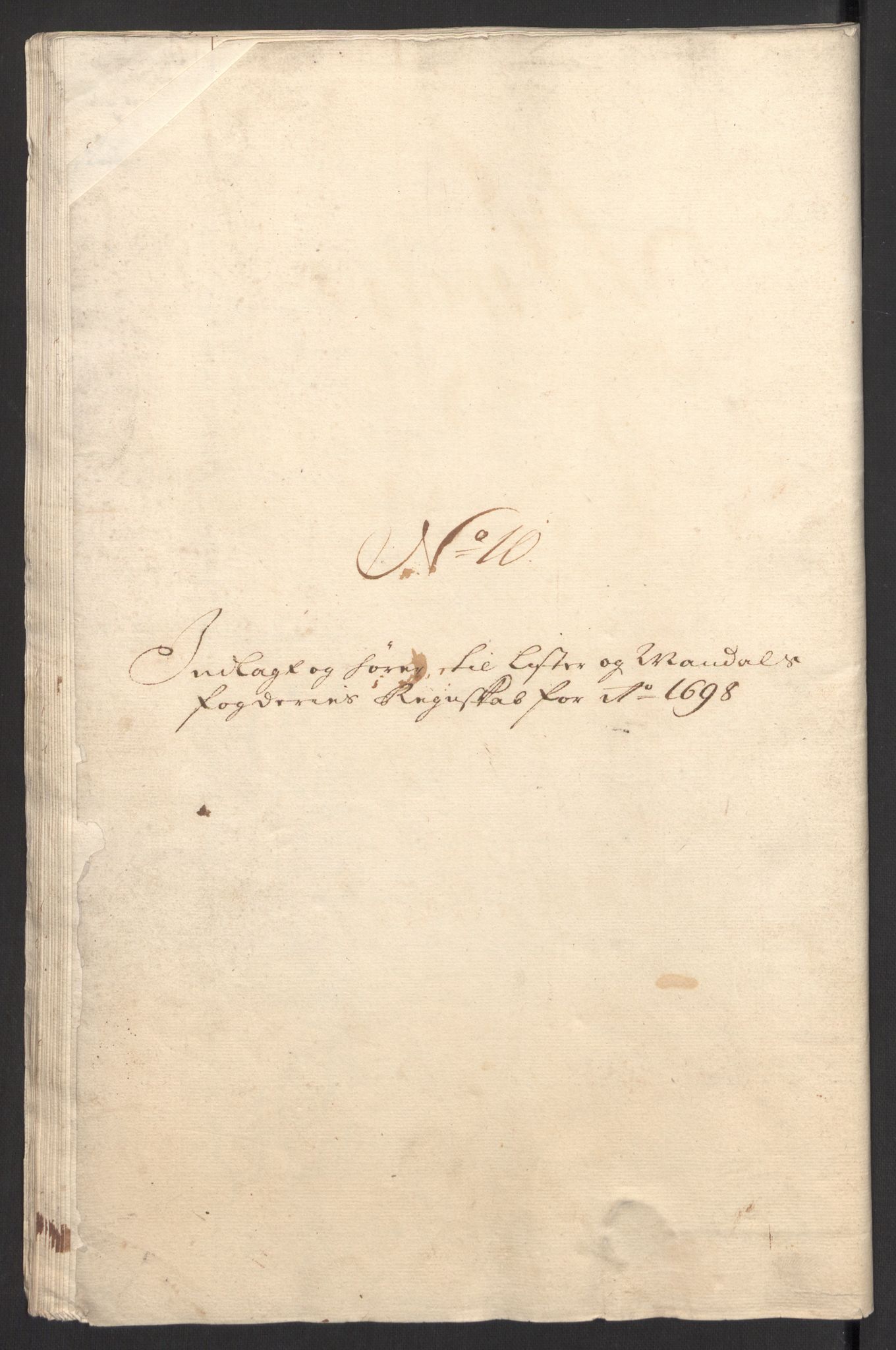 Rentekammeret inntil 1814, Reviderte regnskaper, Fogderegnskap, RA/EA-4092/R43/L2547: Fogderegnskap Lista og Mandal, 1698-1699, s. 142