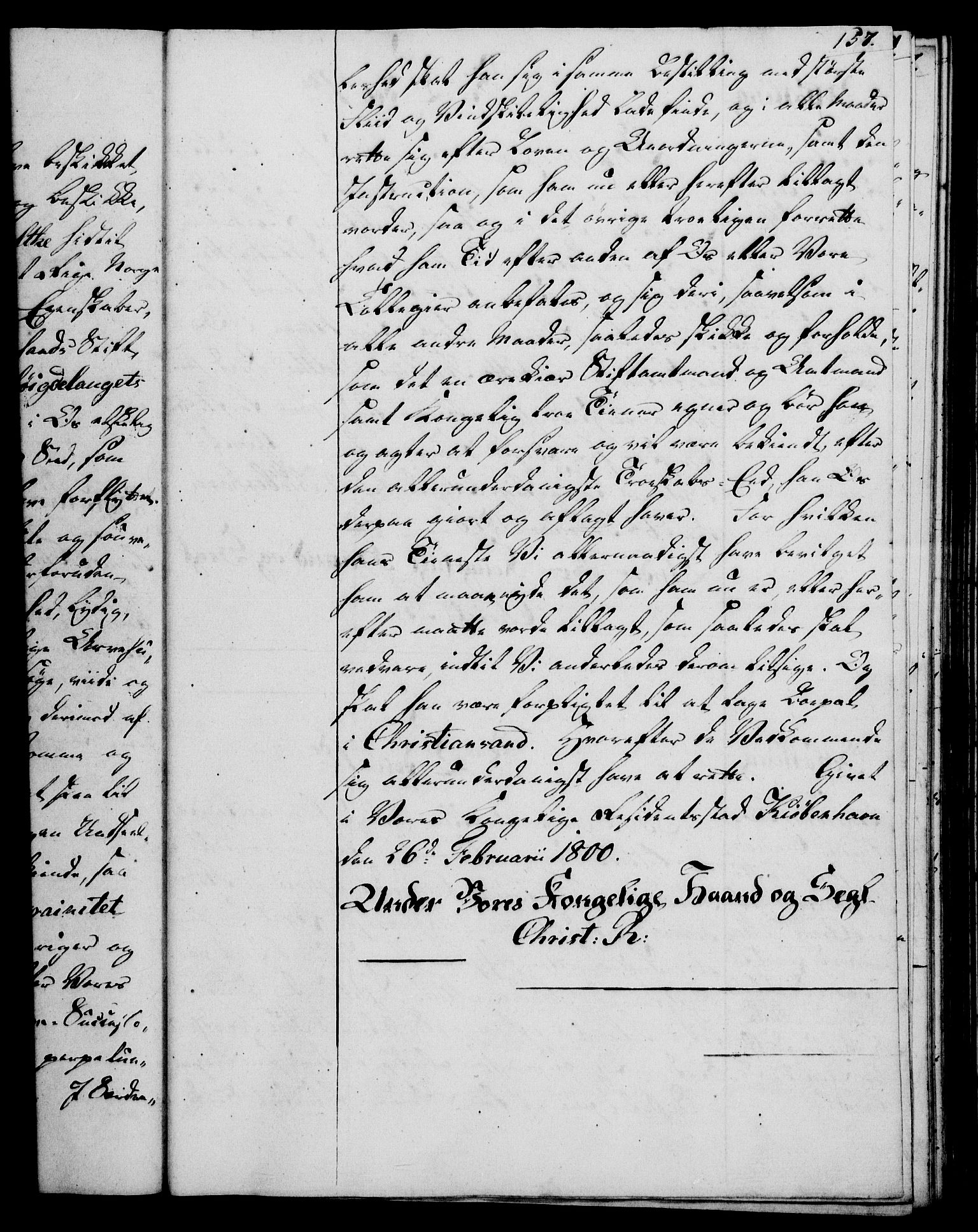 Rentekammeret, Kammerkanselliet, RA/EA-3111/G/Gg/Gge/L0006: Norsk bestallingsprotokoll med register (merket RK 53.30), 1773-1814, s. 157